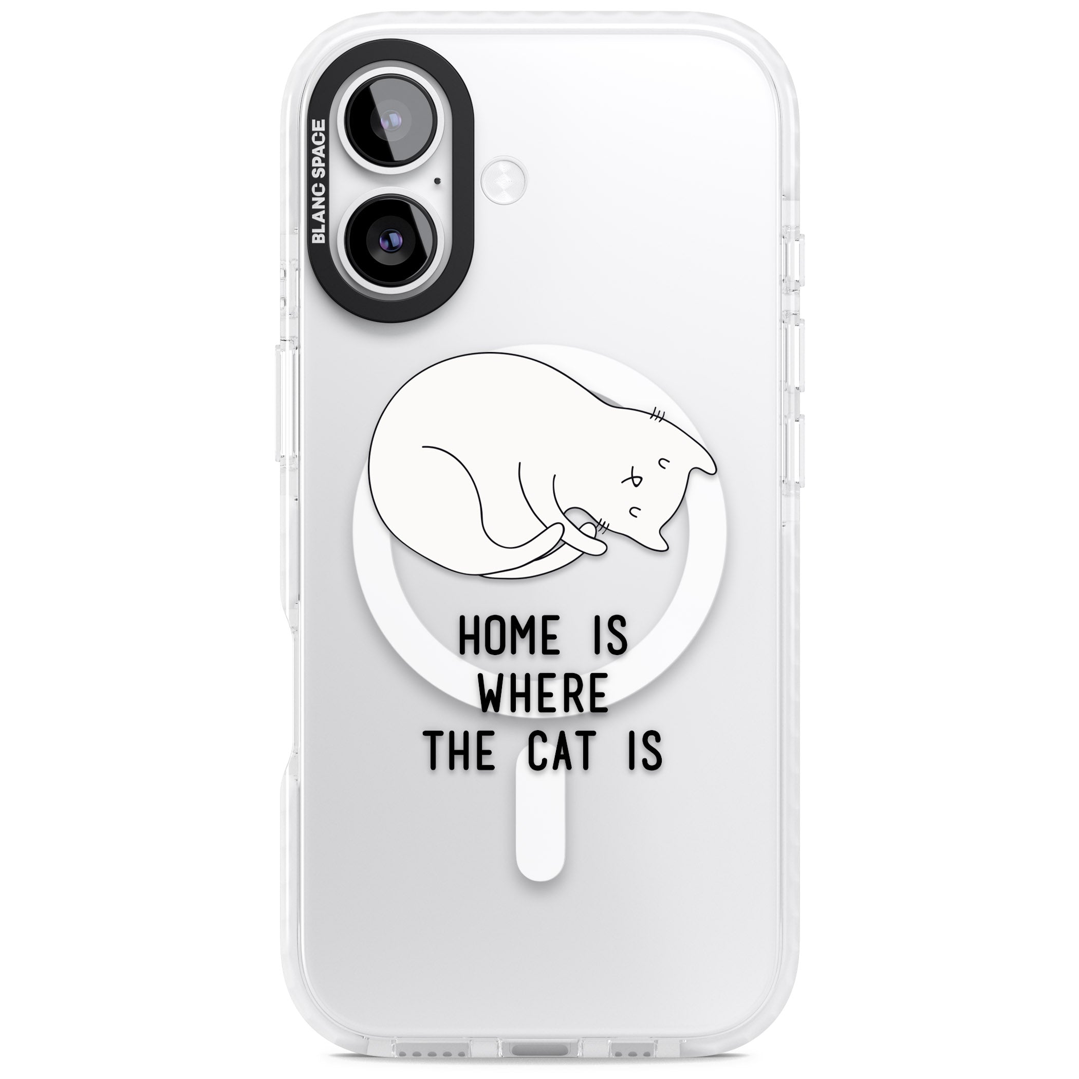 Home Is Where The Cat Is iPhone 17 Impact Pro Clear Phone Case