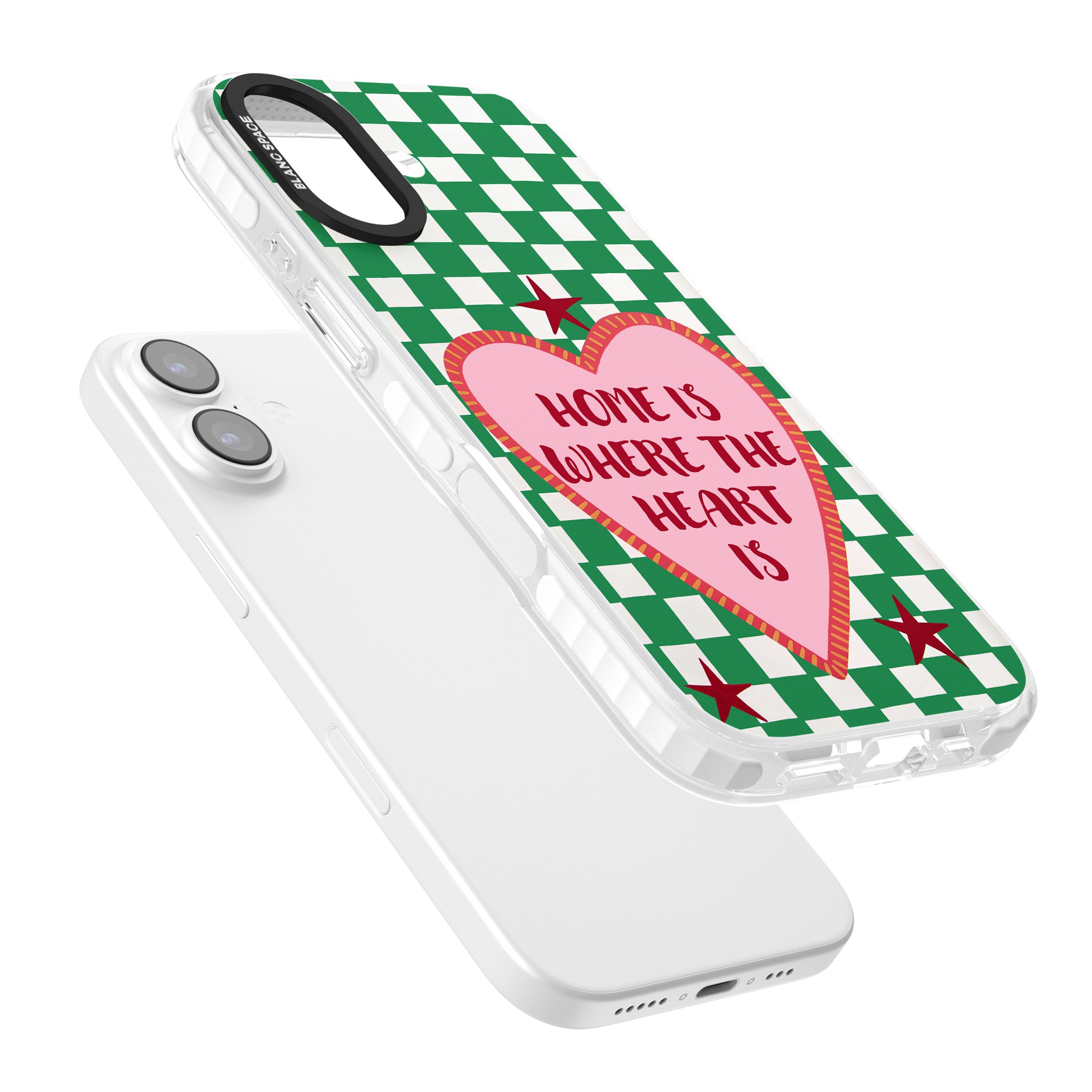 Home Is Where The Heart Is iPhone 17 Impact Pro Clear Phone Case Colours
