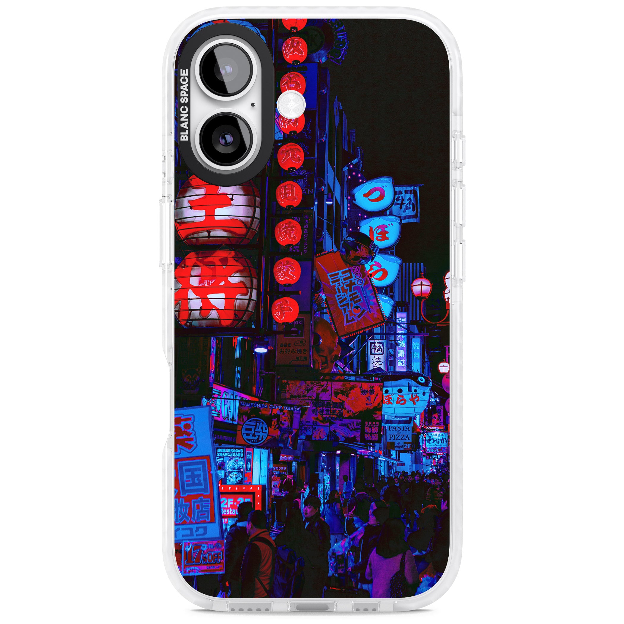 Neon City Nights iPhone 17 Impact Pro Clear Phone Case