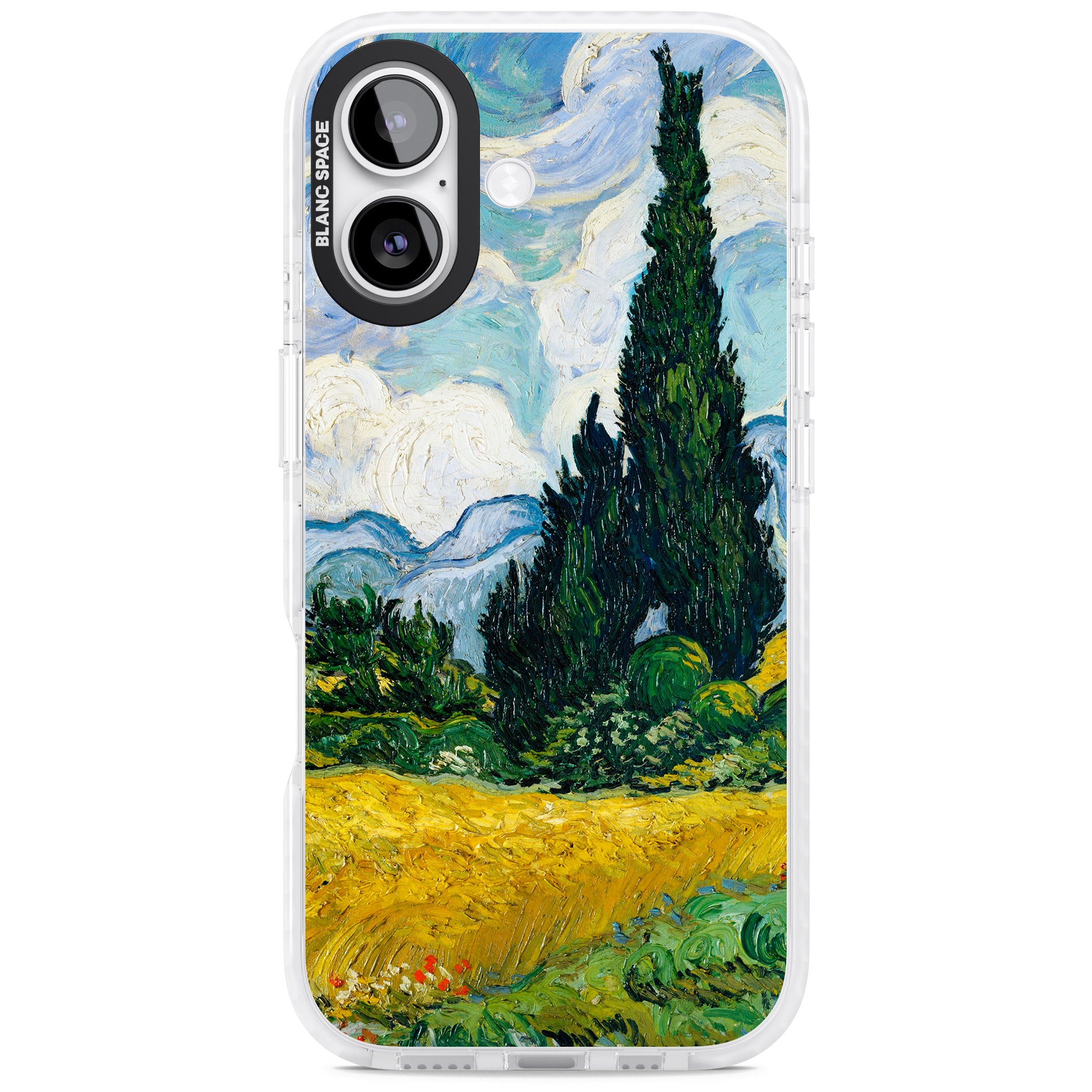 Wheat Field With Cypresses By Vincent Van Gogh iPhone 17 Impact Pro Clear Phone Case