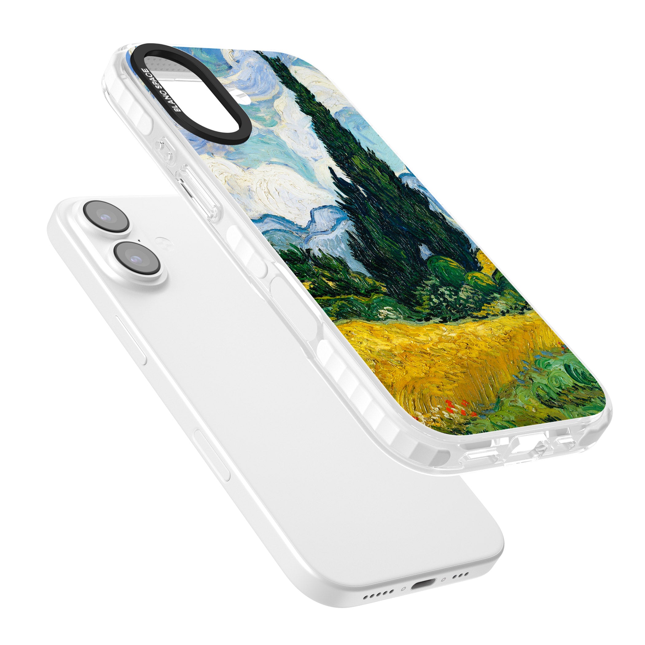 Wheat Field With Cypresses By Vincent Van Gogh iPhone 17 Impact Pro Clear Phone Case Colours