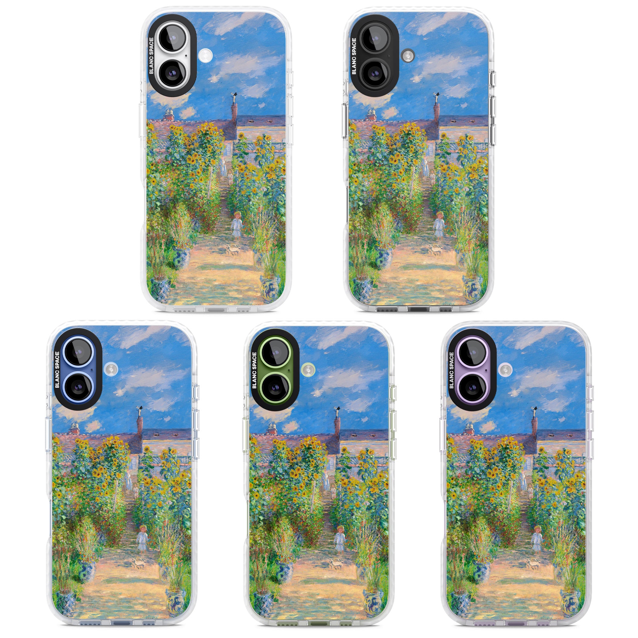 Garden at Vetheuil iPhone 17 Impact Pro Clear Phone Case APT Impact Protection