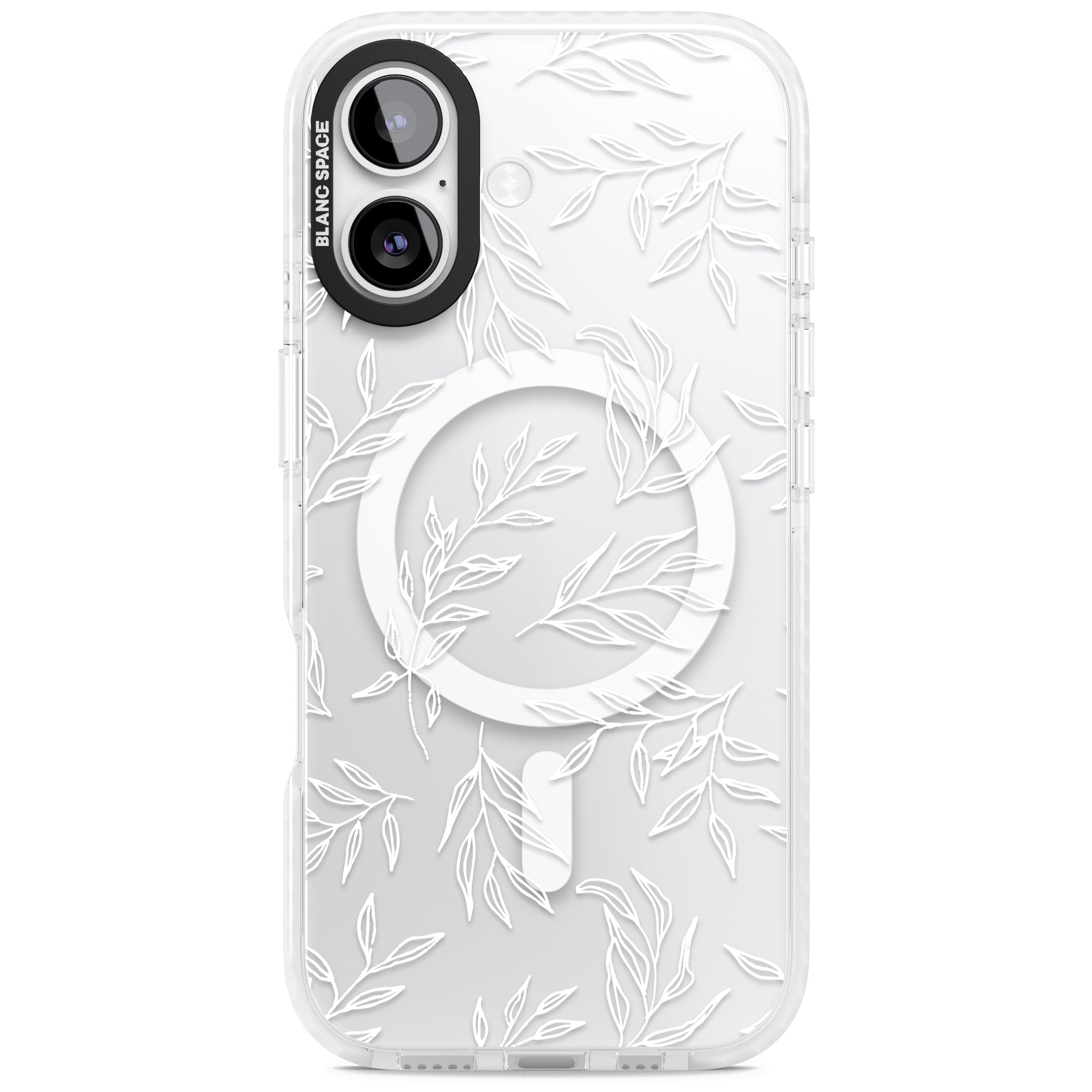 Leafy Botanical iPhone 17 Impact Pro Clear Phone Case