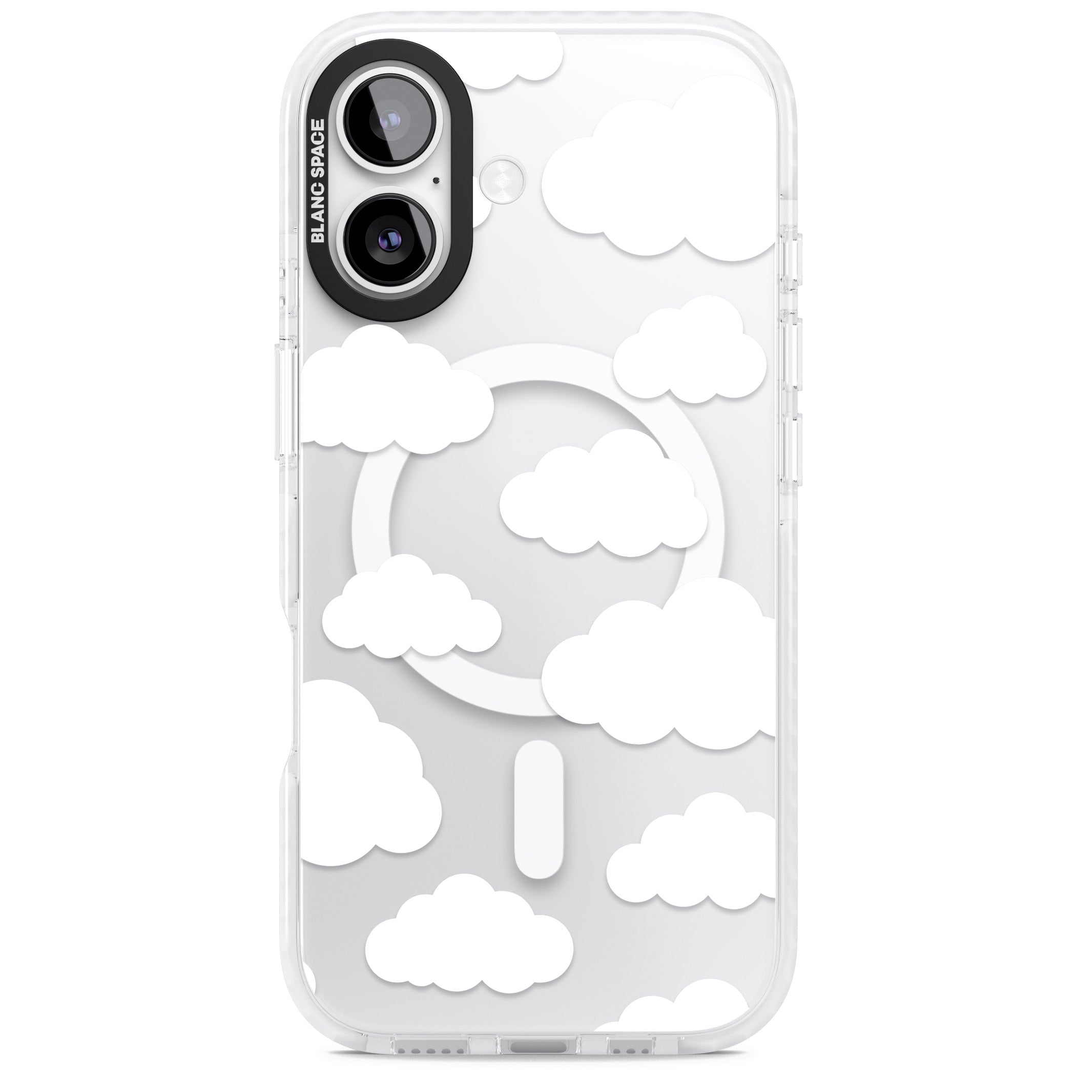 Cloud Pattern iPhone 17 Impact Pro Clear Phone Case