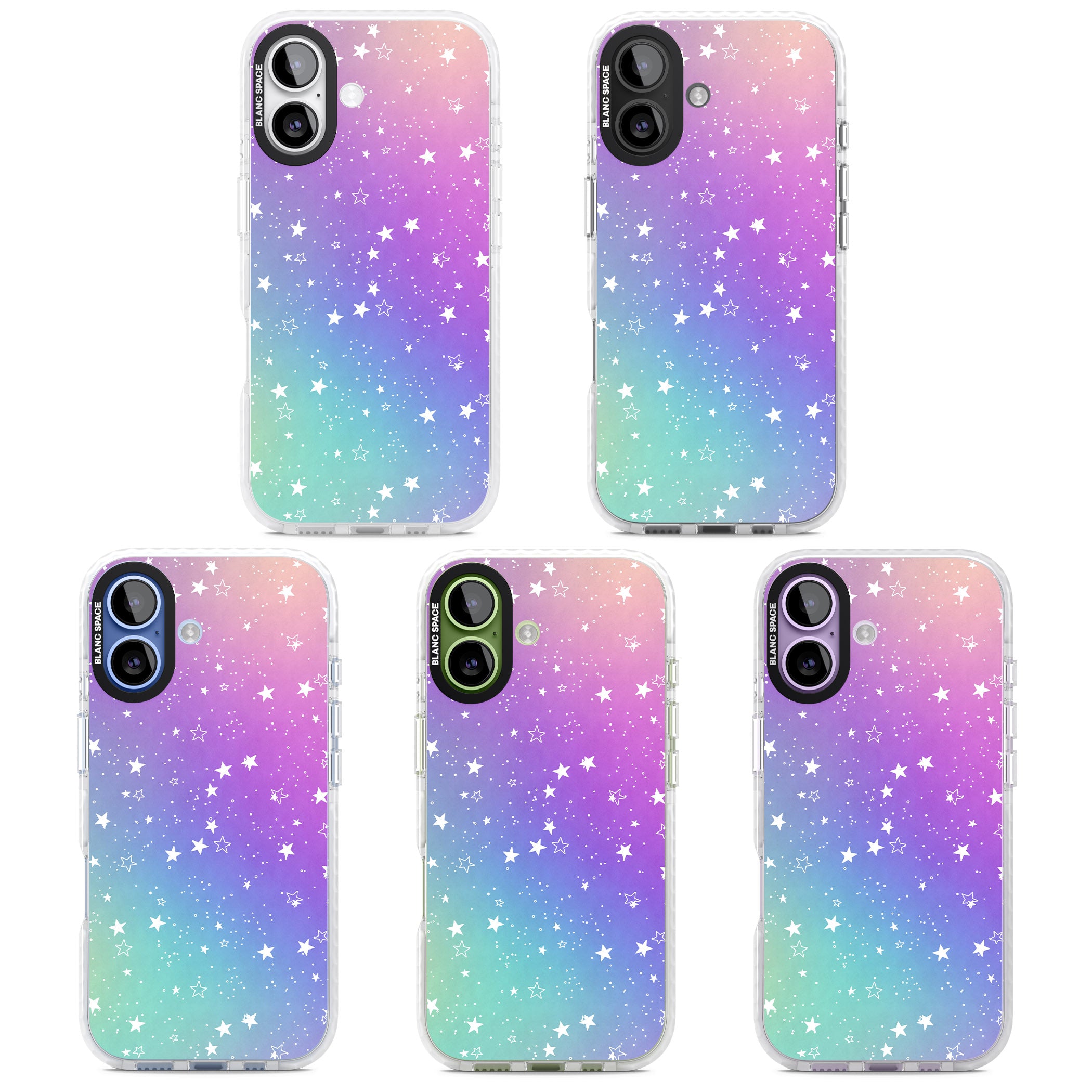 Pastel Starry Sky iPhone 17 Impact Pro Clear Phone Case APT Impact Protection