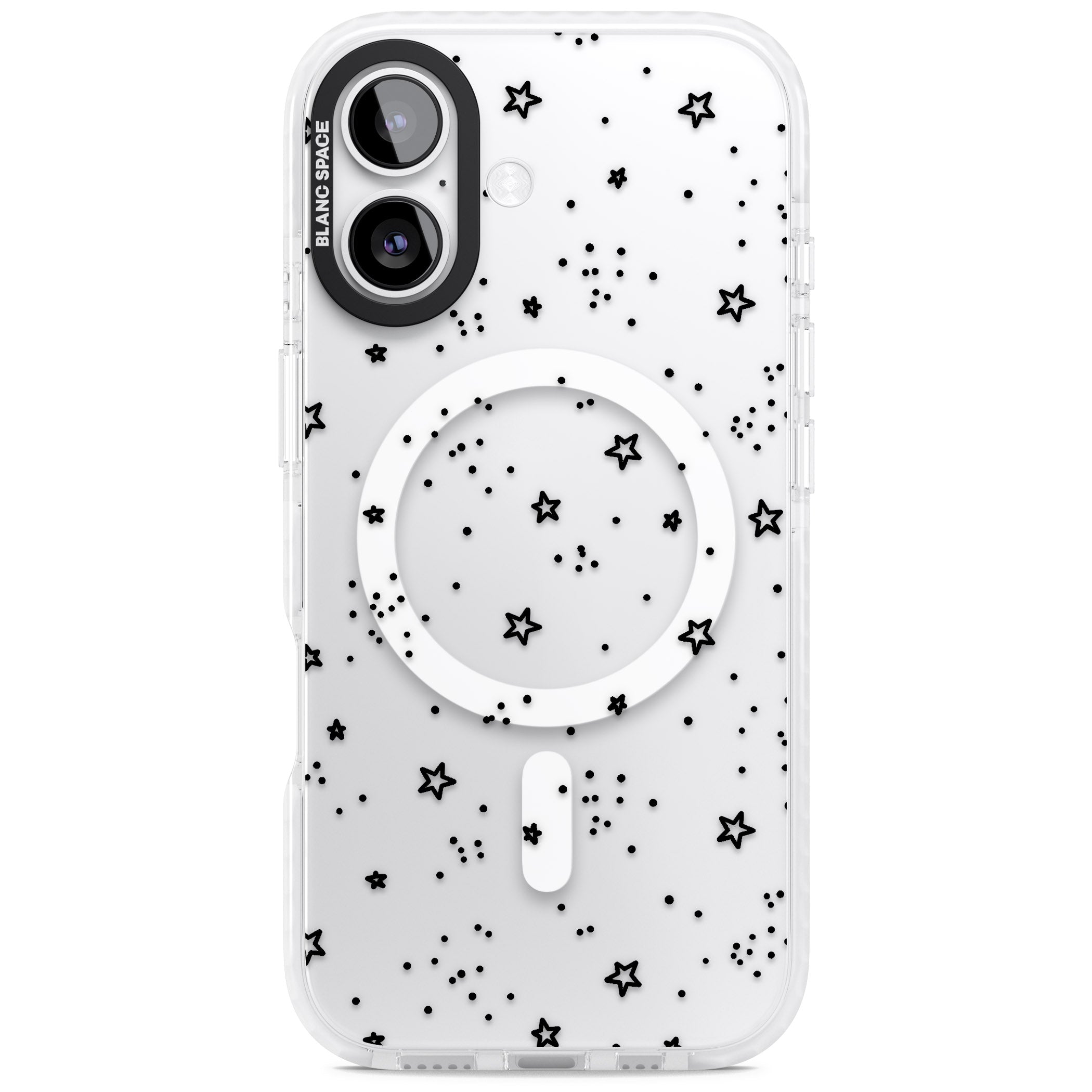 Starry Night Sky iPhone 17 Impact Pro Clear Phone Case