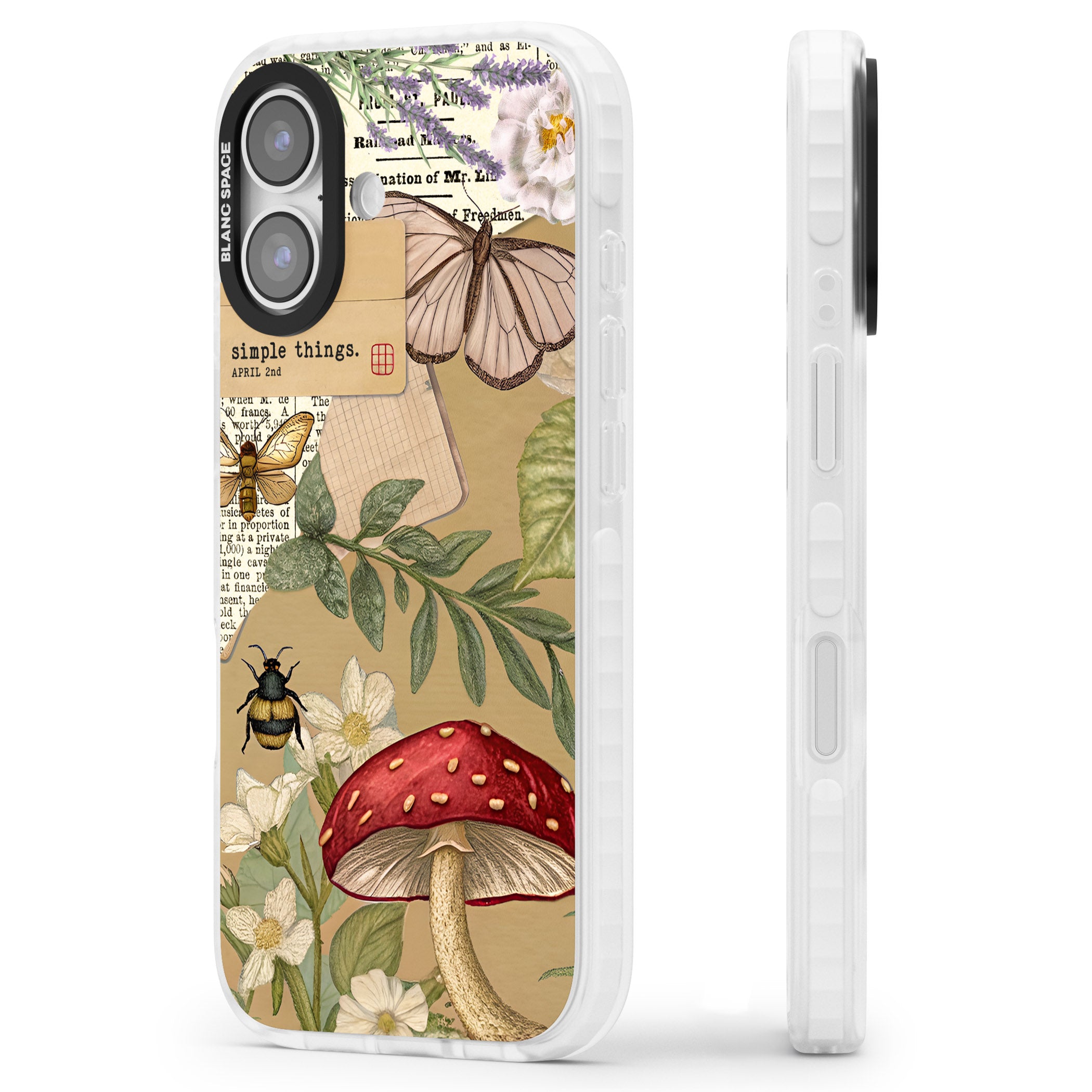 Simple Things iPhone 17 Impact Pro Clear Phone Case Side Profile