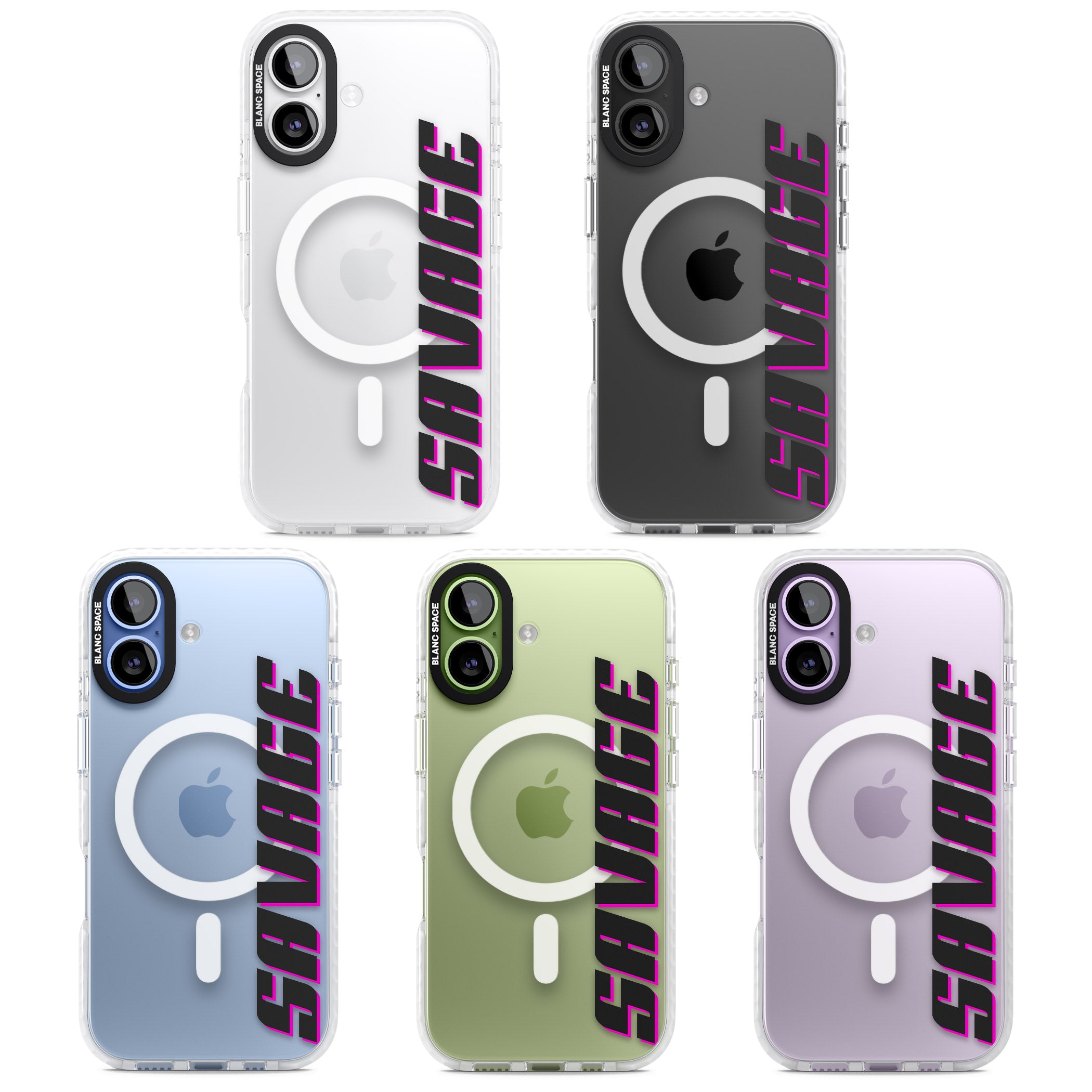 Personalised Cool Vertical Name iPhone 17 Impact Pro Clear Phone Case APT Impact Protection