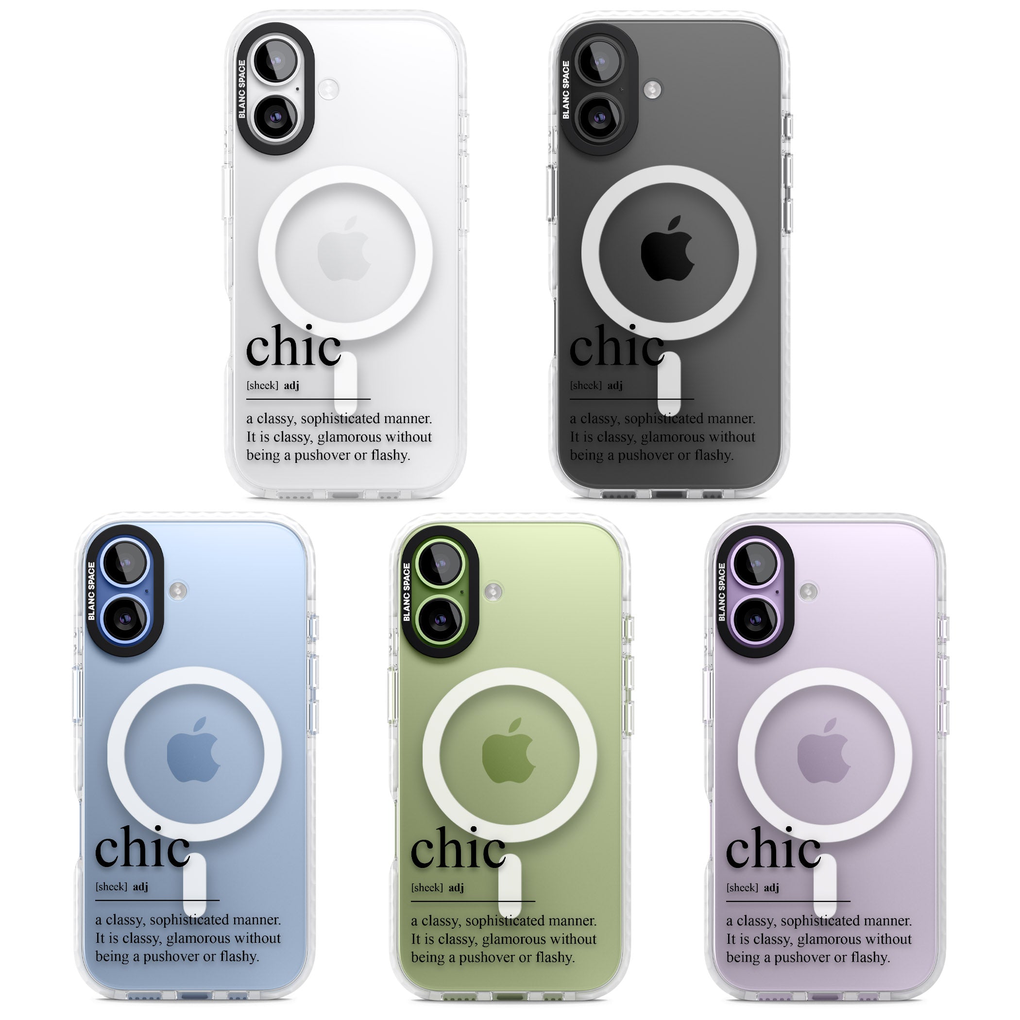 Chic iPhone 17 Impact Pro Clear Phone Case APT Impact Protection