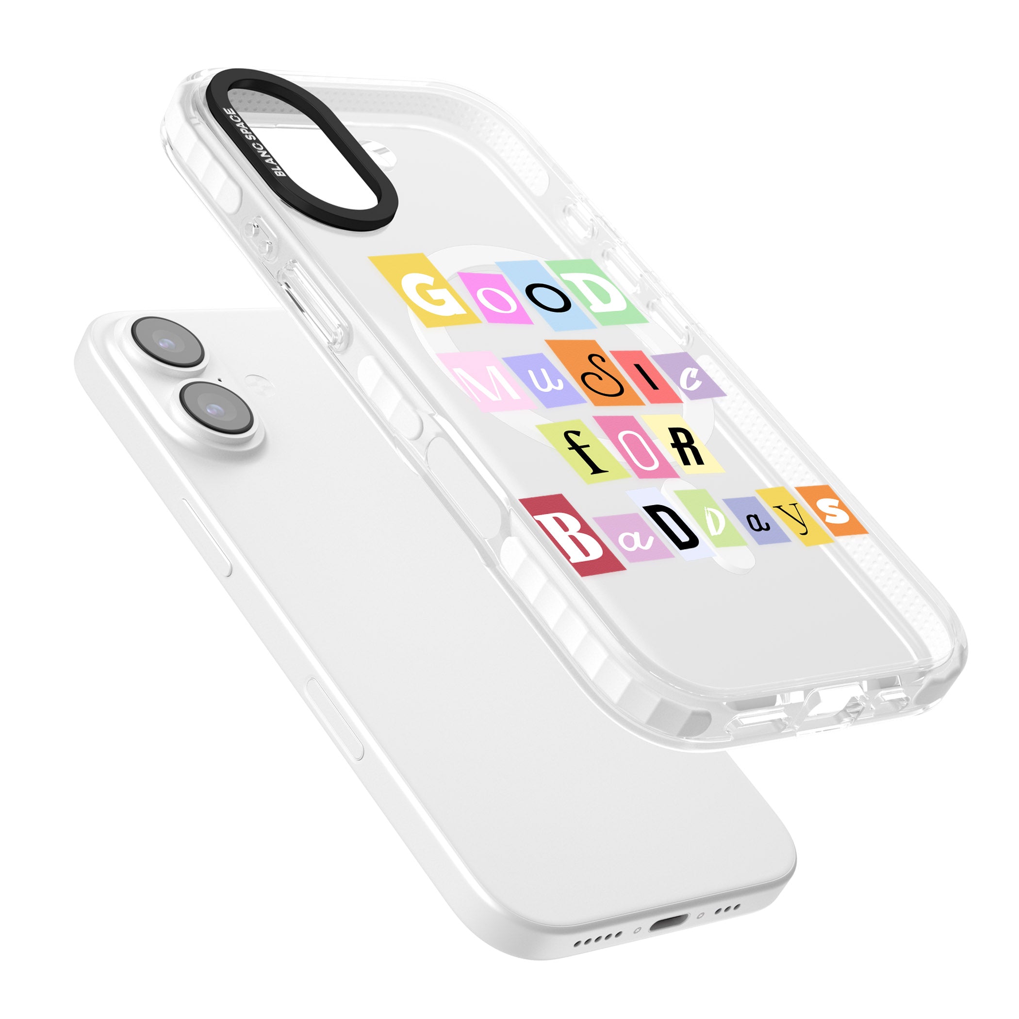 Good Music For Bad Days iPhone 17 Impact Pro Clear Phone Case Colours