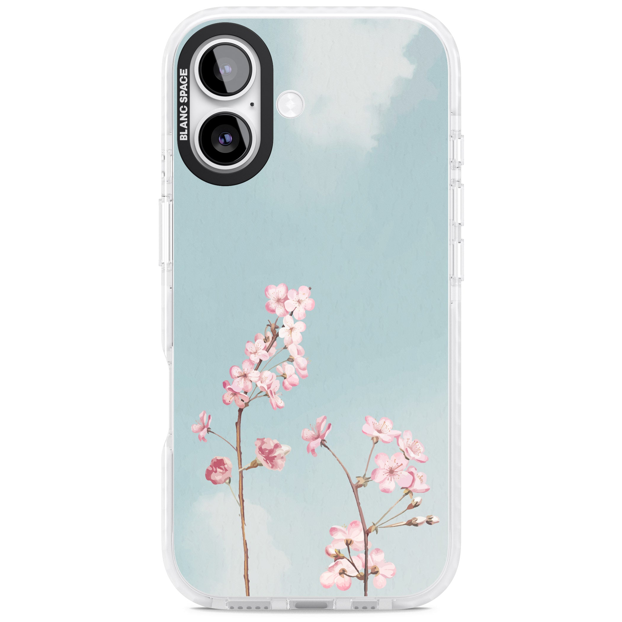 Blossom Flower Sky iPhone 17 Impact Pro Clear Phone Case