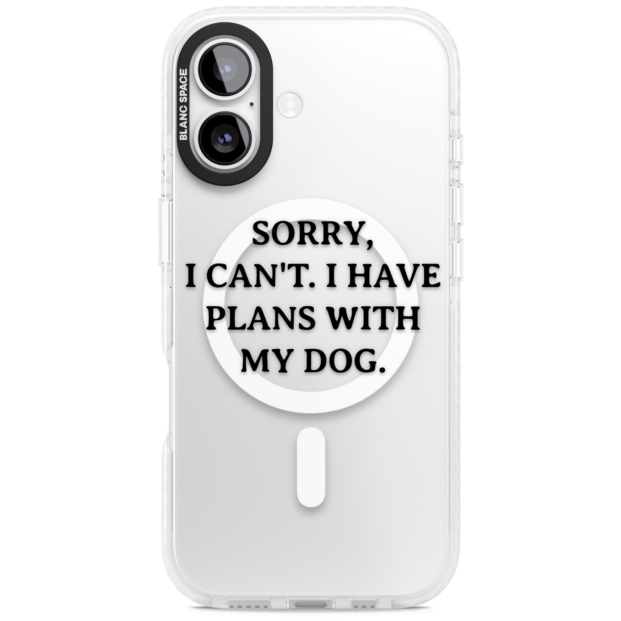 I Have Plans With My Dog iPhone 17 Impact Pro Clear Phone Case