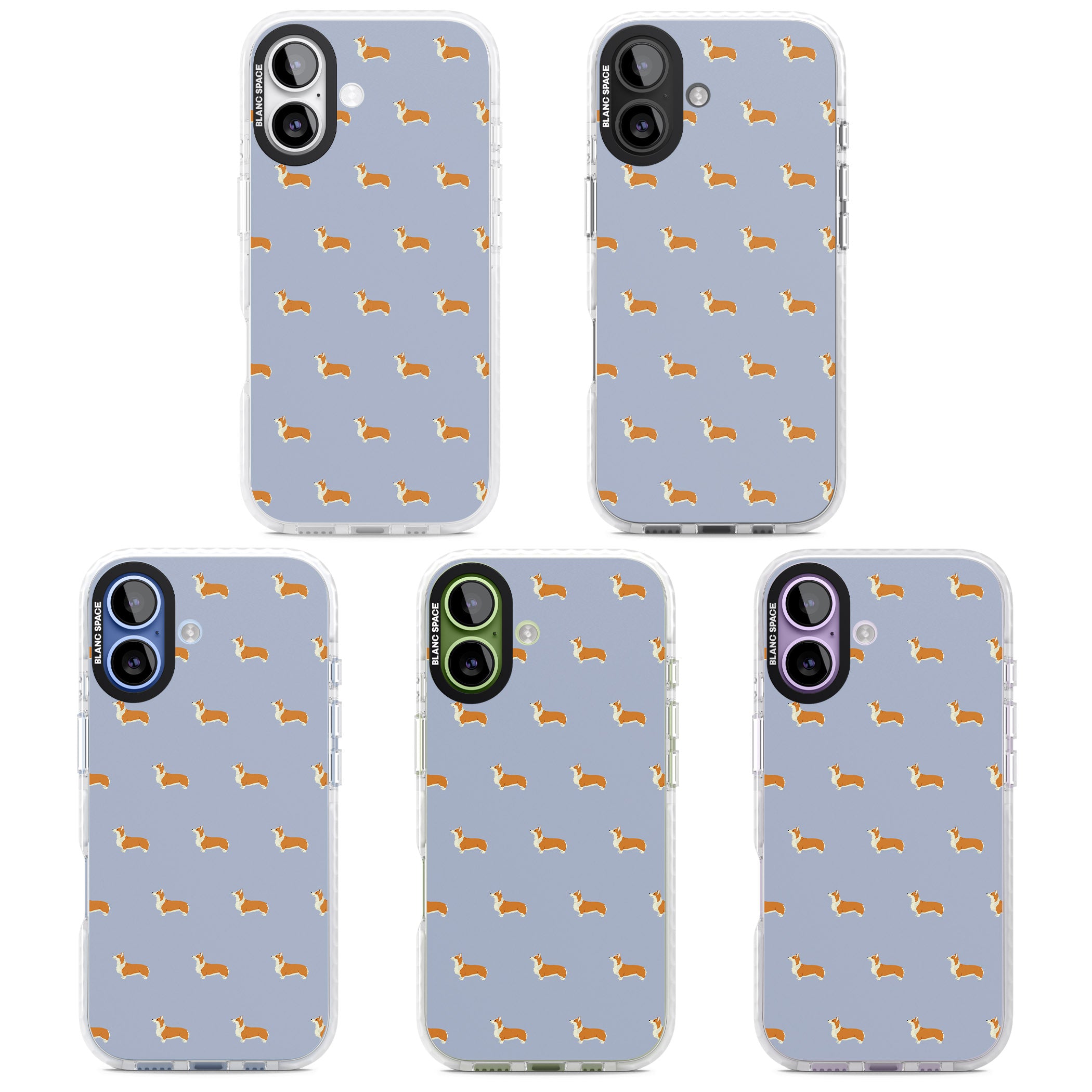 Corgi Pattern iPhone 17 Impact Pro Clear Phone Case APT Impact Protection