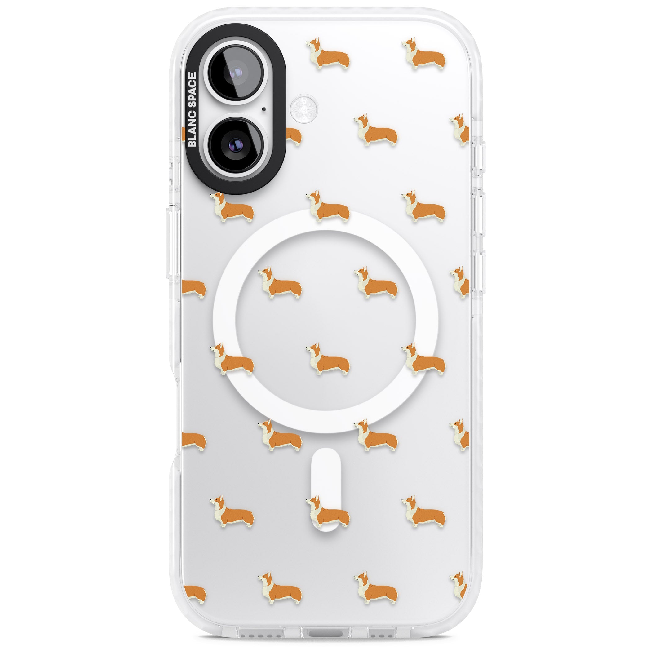 Pembroke Welsh Corgi Pattern iPhone 17 Impact Pro Clear Phone Case