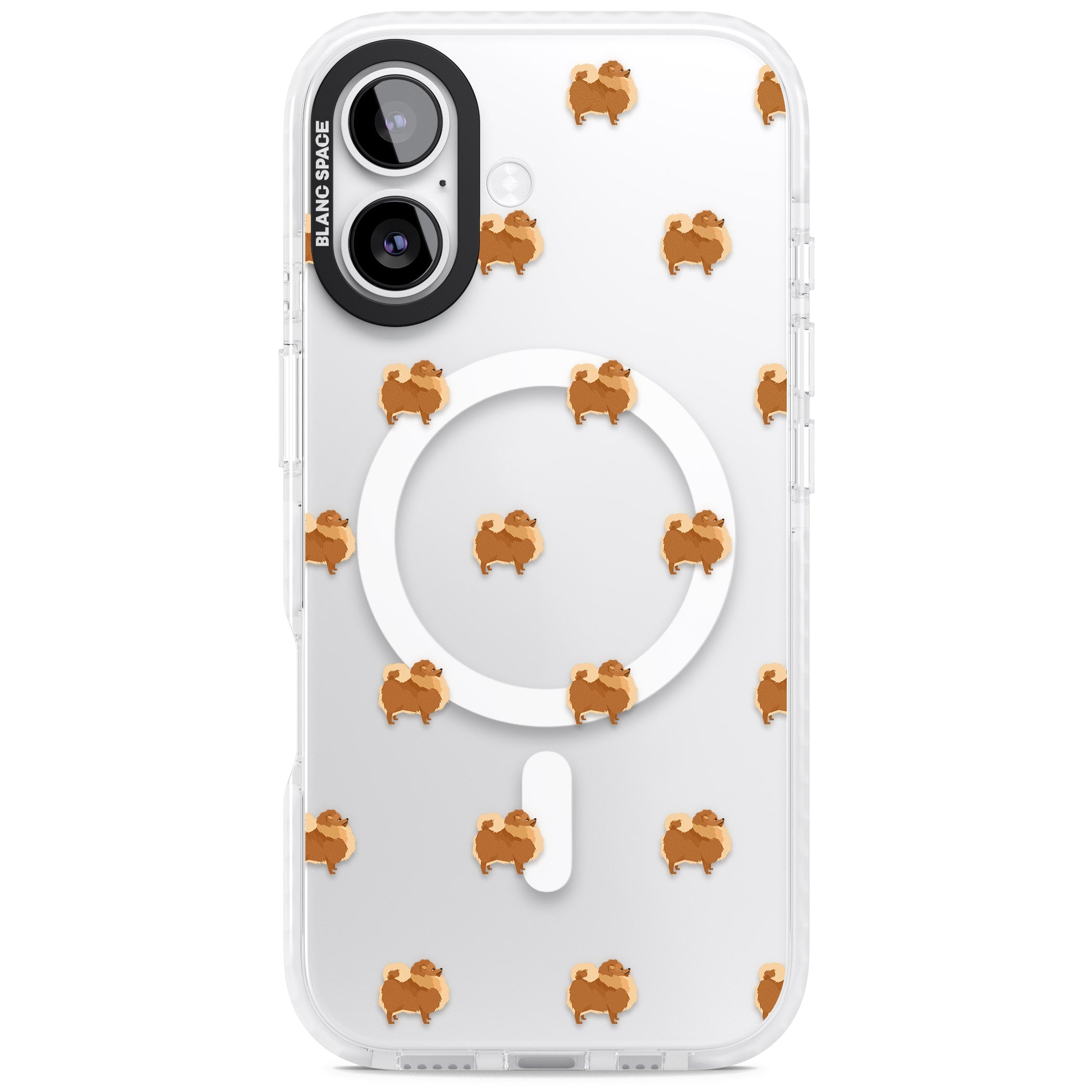 Pomeranian Delight iPhone 17 Impact Pro Clear Phone Case