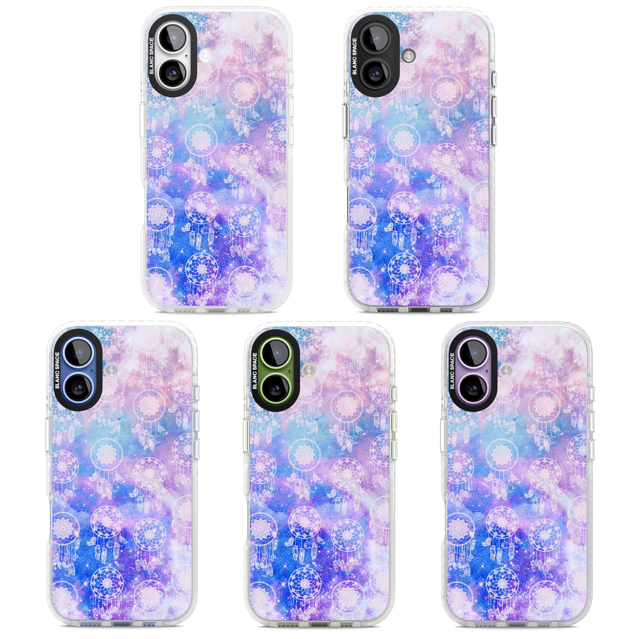 Dreamcatcher Galaxy Tie Dye iPhone 17 Impact Pro Clear Phone Case APT Impact Protection