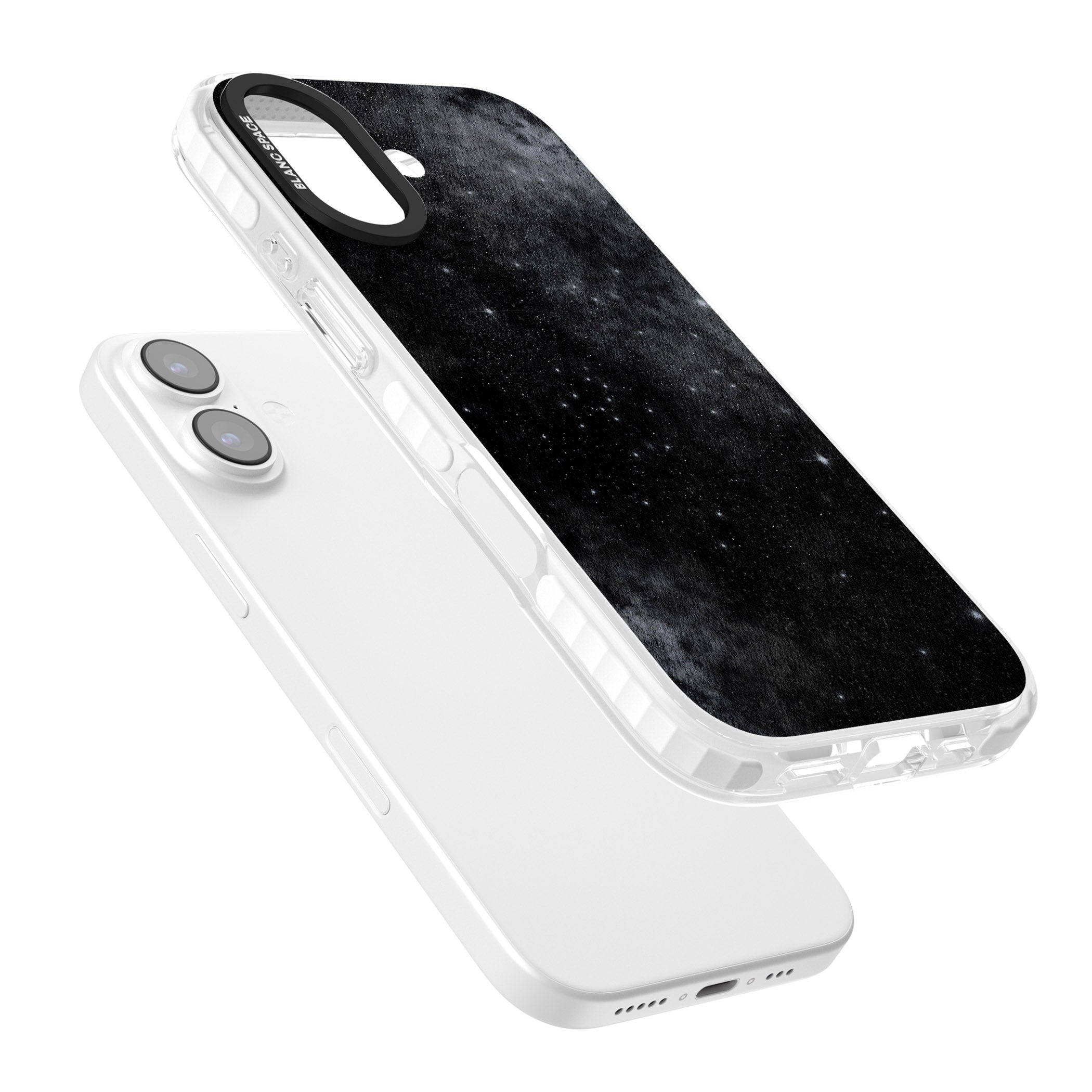 Night Sky Galaxies: Shimmering Stars iPhone 17 Impact Pro Clear Phone Case Colours