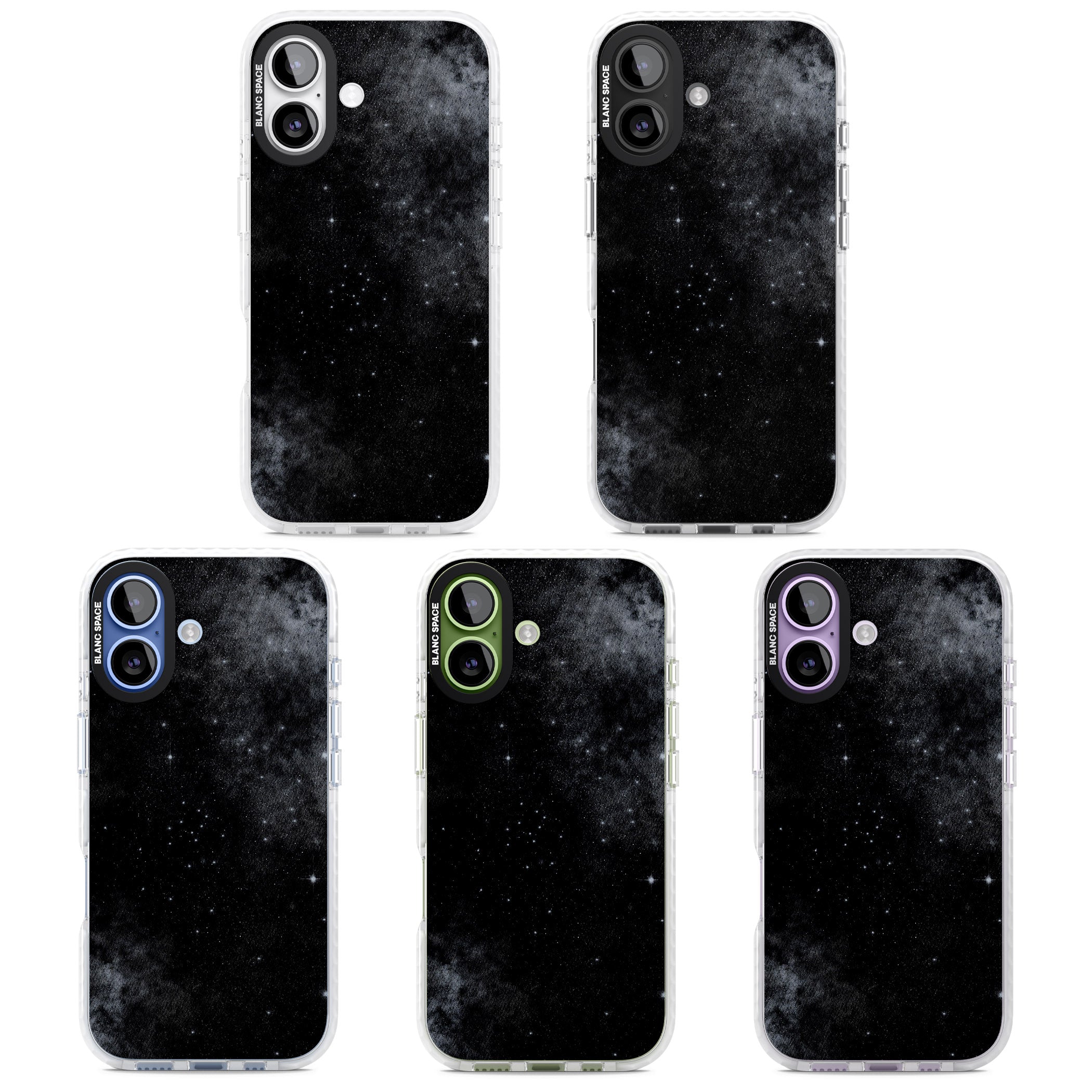 Night Sky Galaxies: Shimmering Stars iPhone 17 Impact Pro Clear Phone Case APT Impact Protection