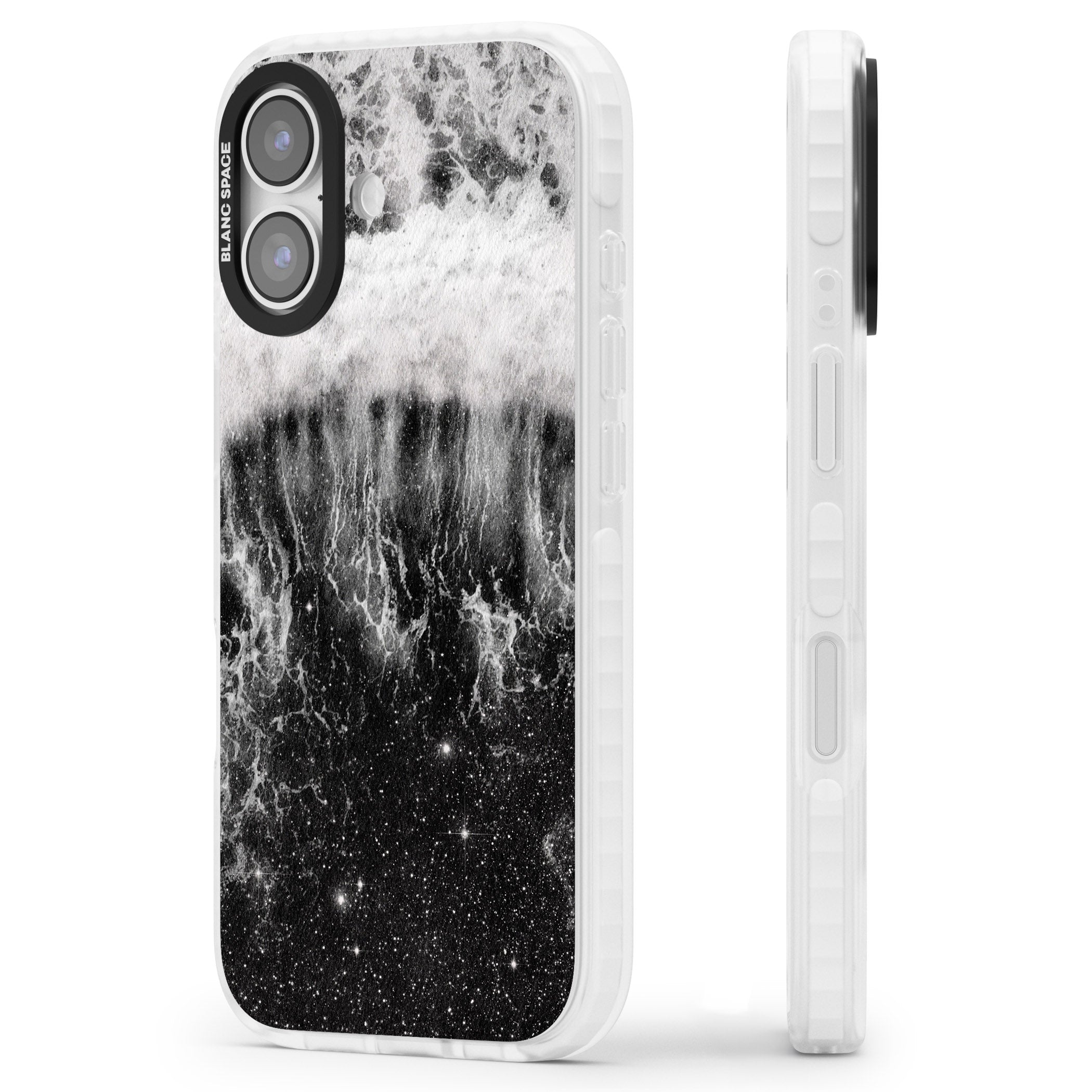Deep Wave iPhone 17 Impact Pro Clear Phone Case Side Profile