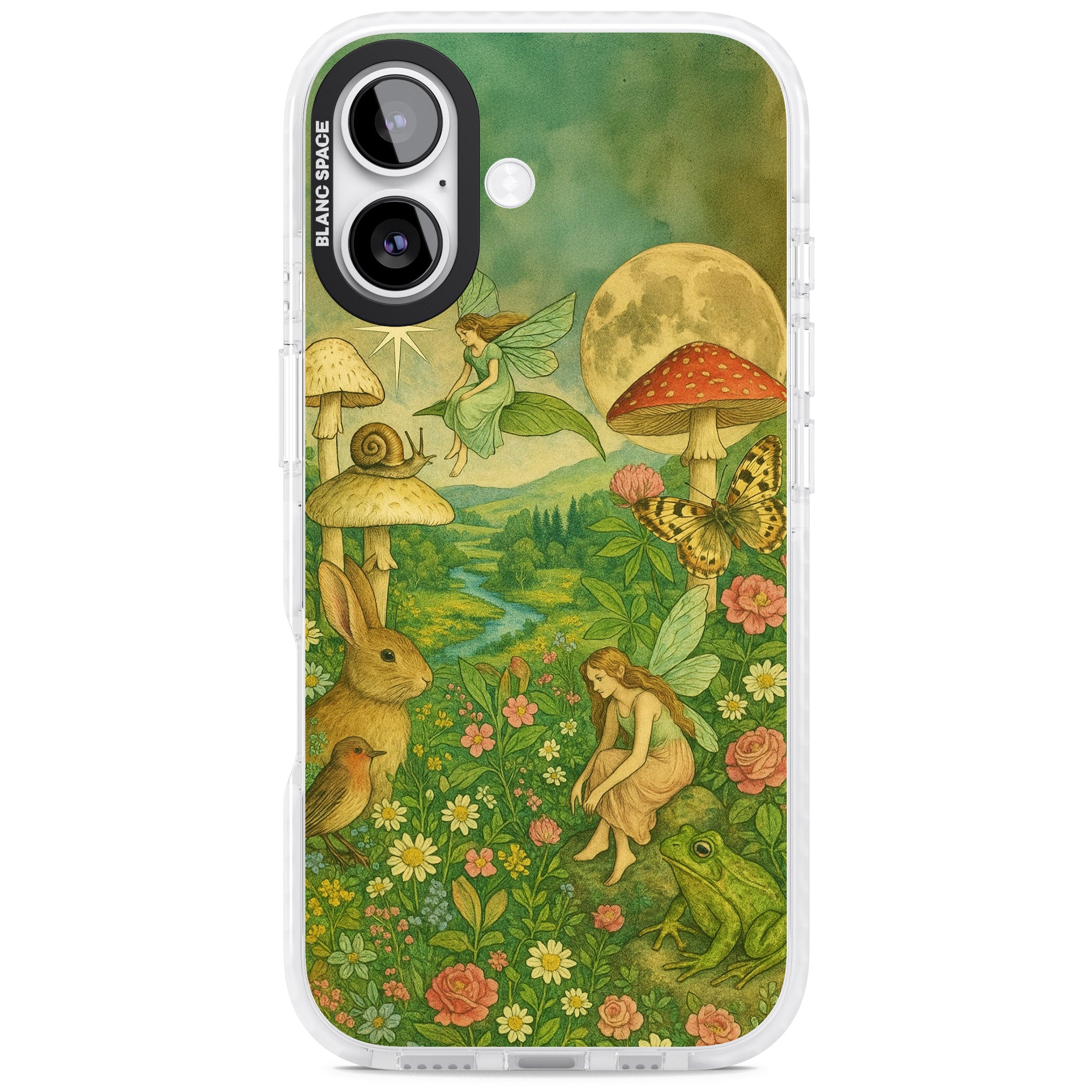 Fairies & Flowers iPhone 17 Impact Pro Clear Phone Case