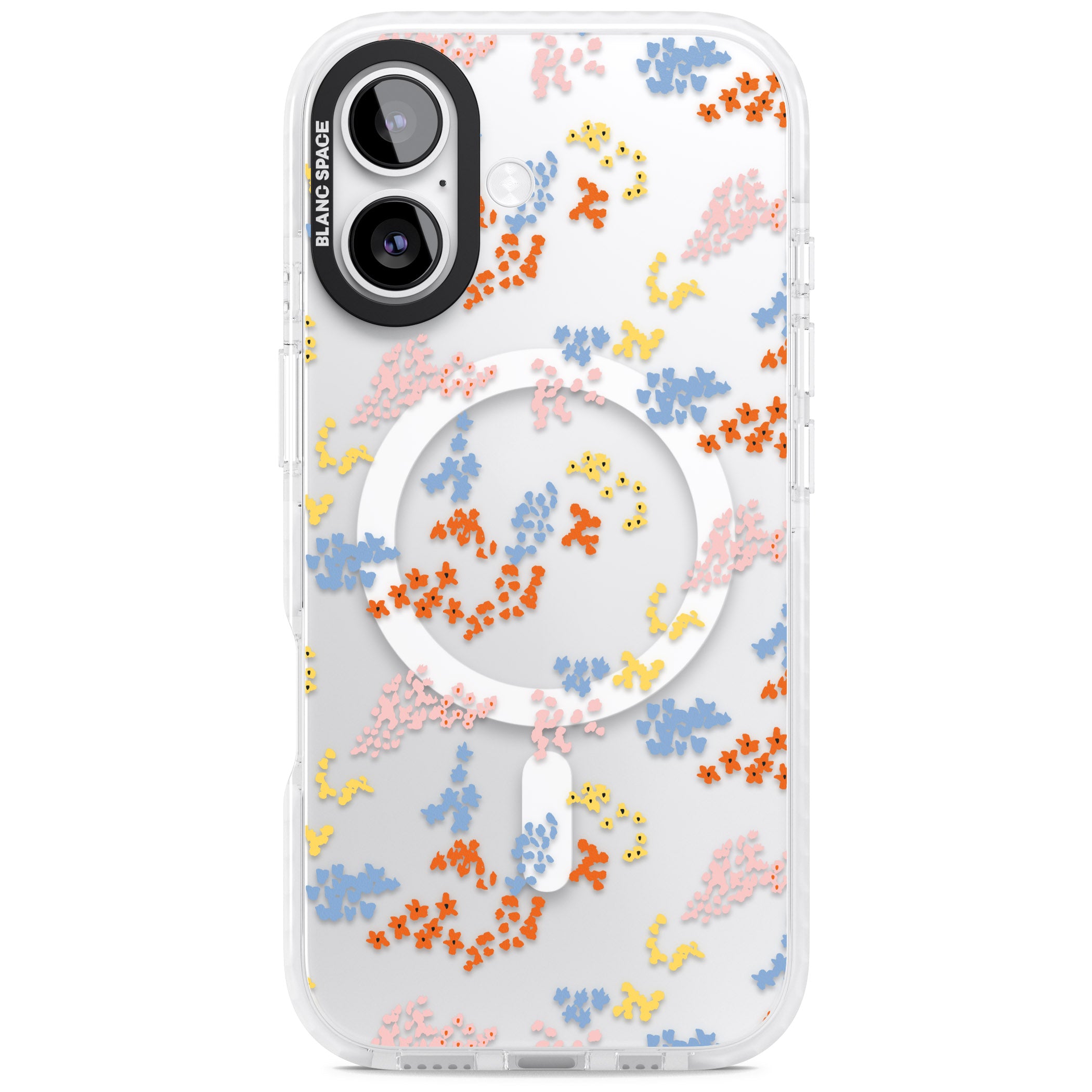 Floral Confetti: Transparent Delight iPhone 17 Impact Pro Clear Phone Case