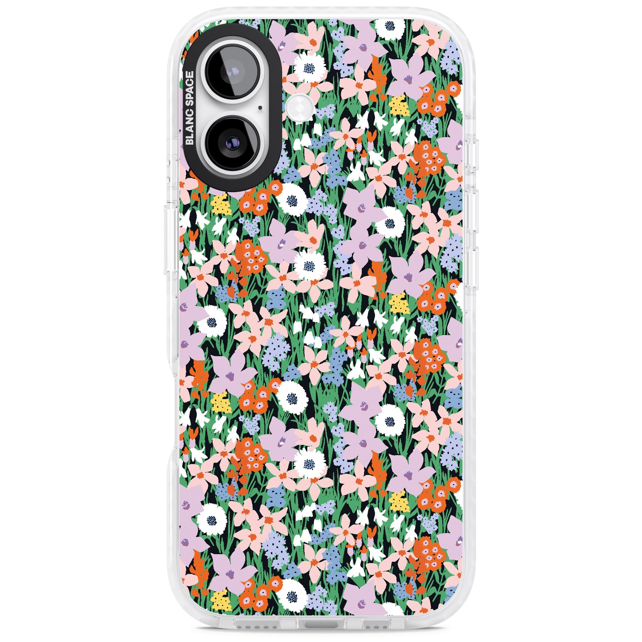 Jazzy Floral Mix iPhone 17 Impact Pro Clear Phone Case