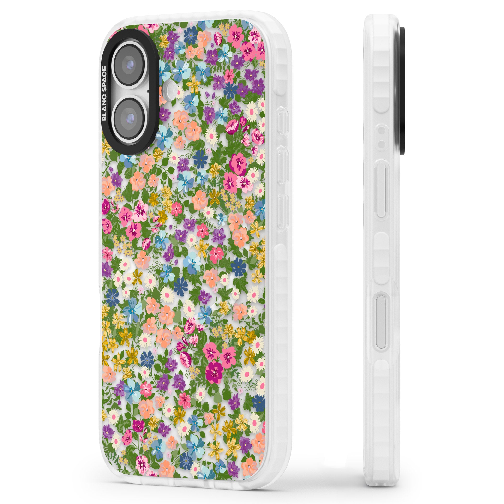 Tuscan Meadow iPhone 17 Impact Pro Clear Phone Case Side Profile