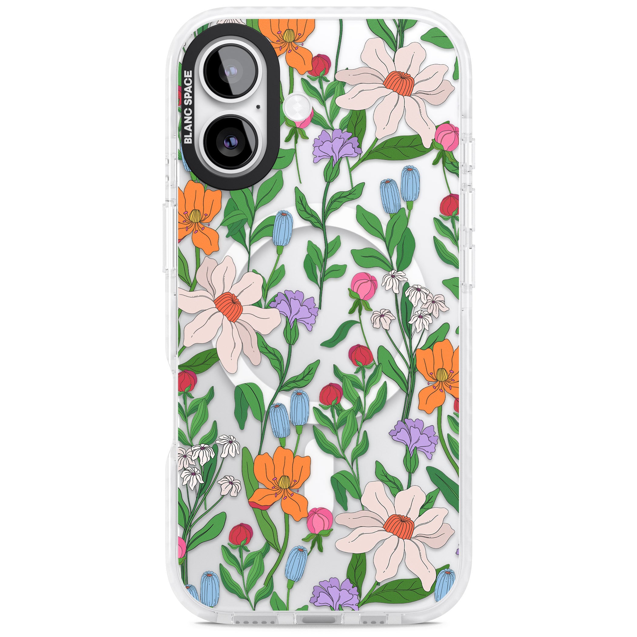 Full Bloom iPhone 17 Impact Pro Clear Phone Case