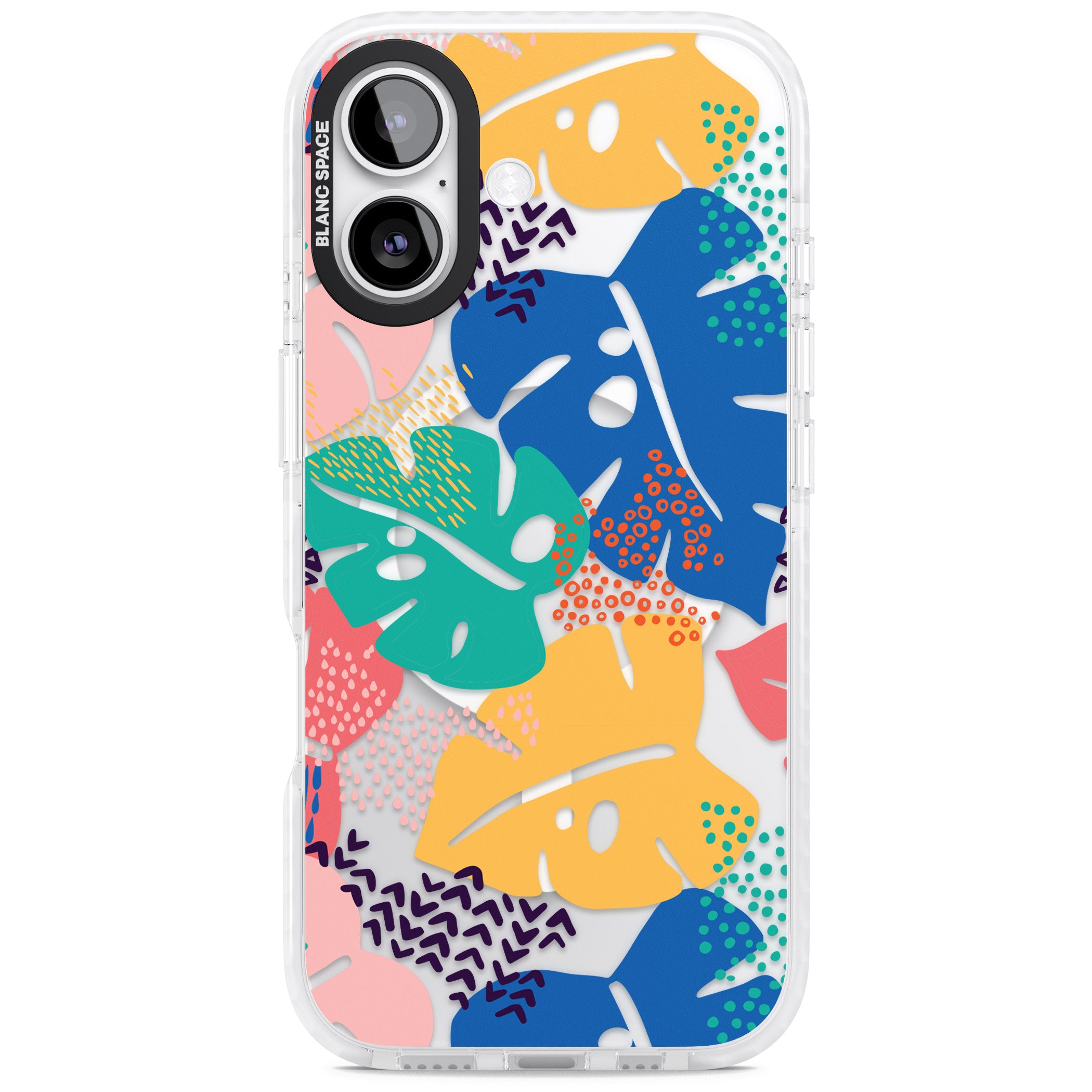 Vibrant Leaves iPhone 17 Impact Pro Clear Phone Case