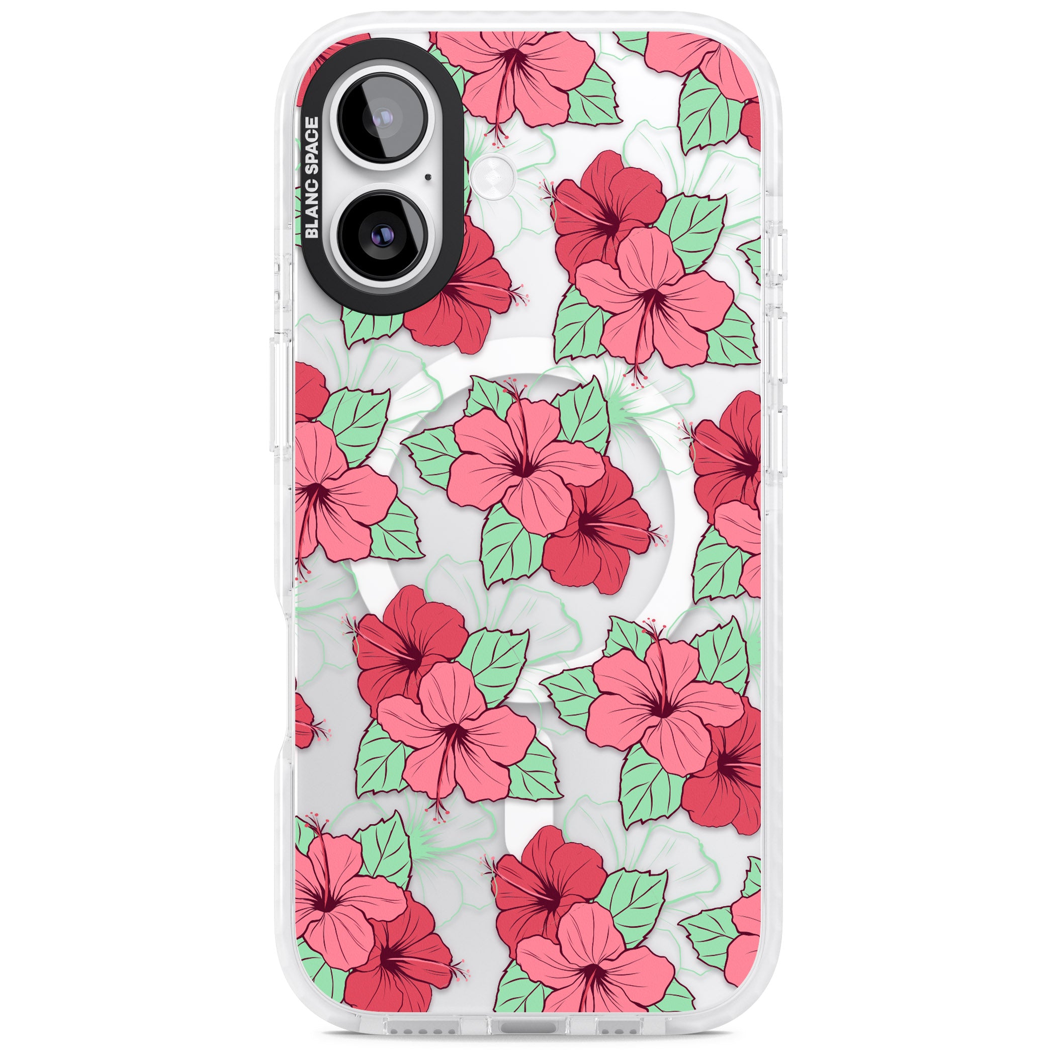 Pink Peony iPhone 17 Impact Pro Clear Phone Case