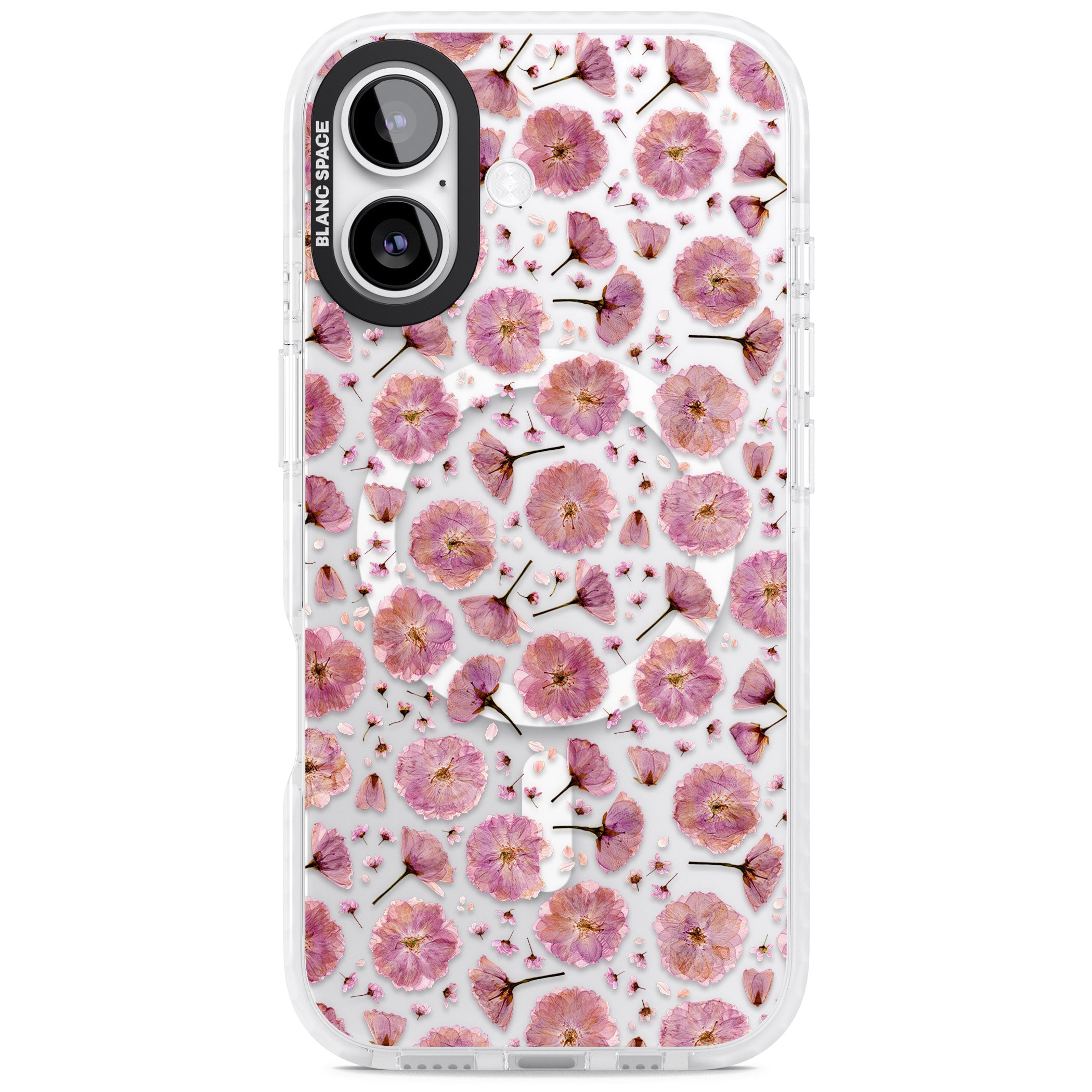 Pink Florals & Blossom iPhone 17 Impact Pro Clear Phone Case