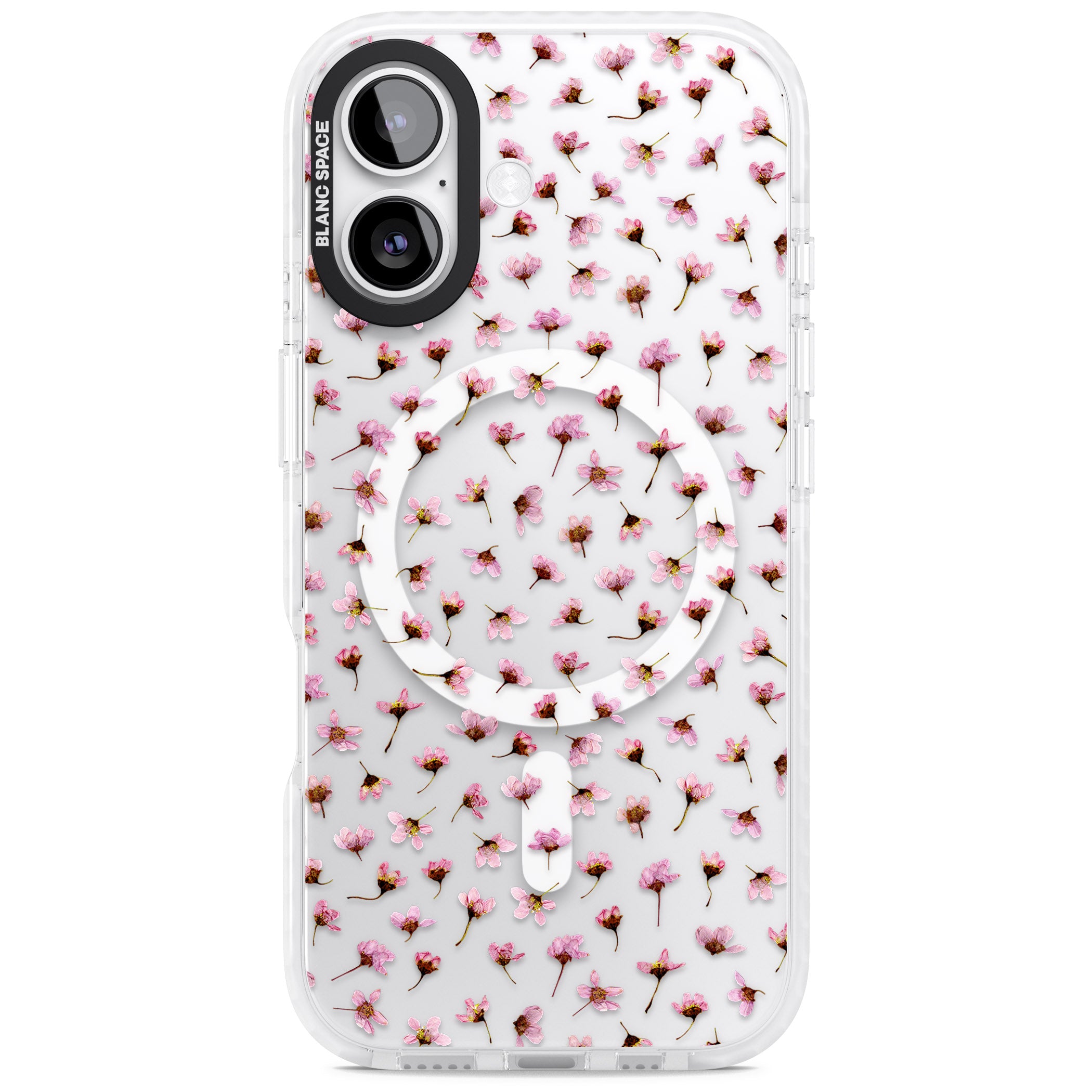 Pink Blossom iPhone 17 Impact Pro Clear Phone Case
