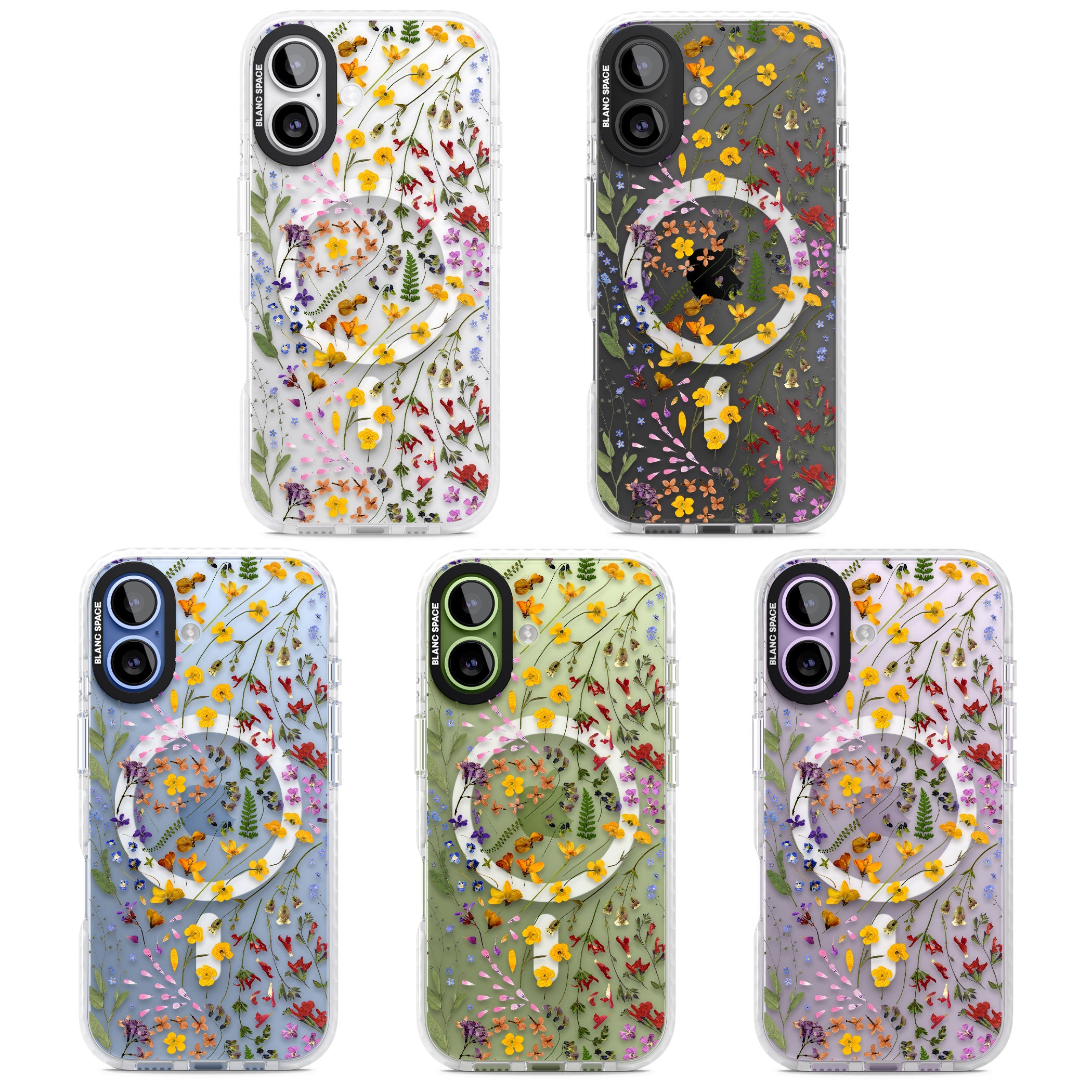 Wildflower iPhone 17 Impact Pro Clear Phone Case APT Impact Protection