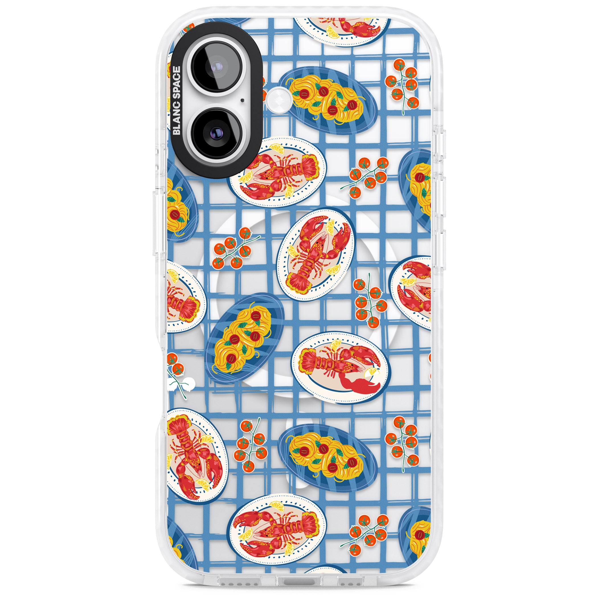 Lobster & Pasta Picnic iPhone 17 Impact Pro Clear Phone Case