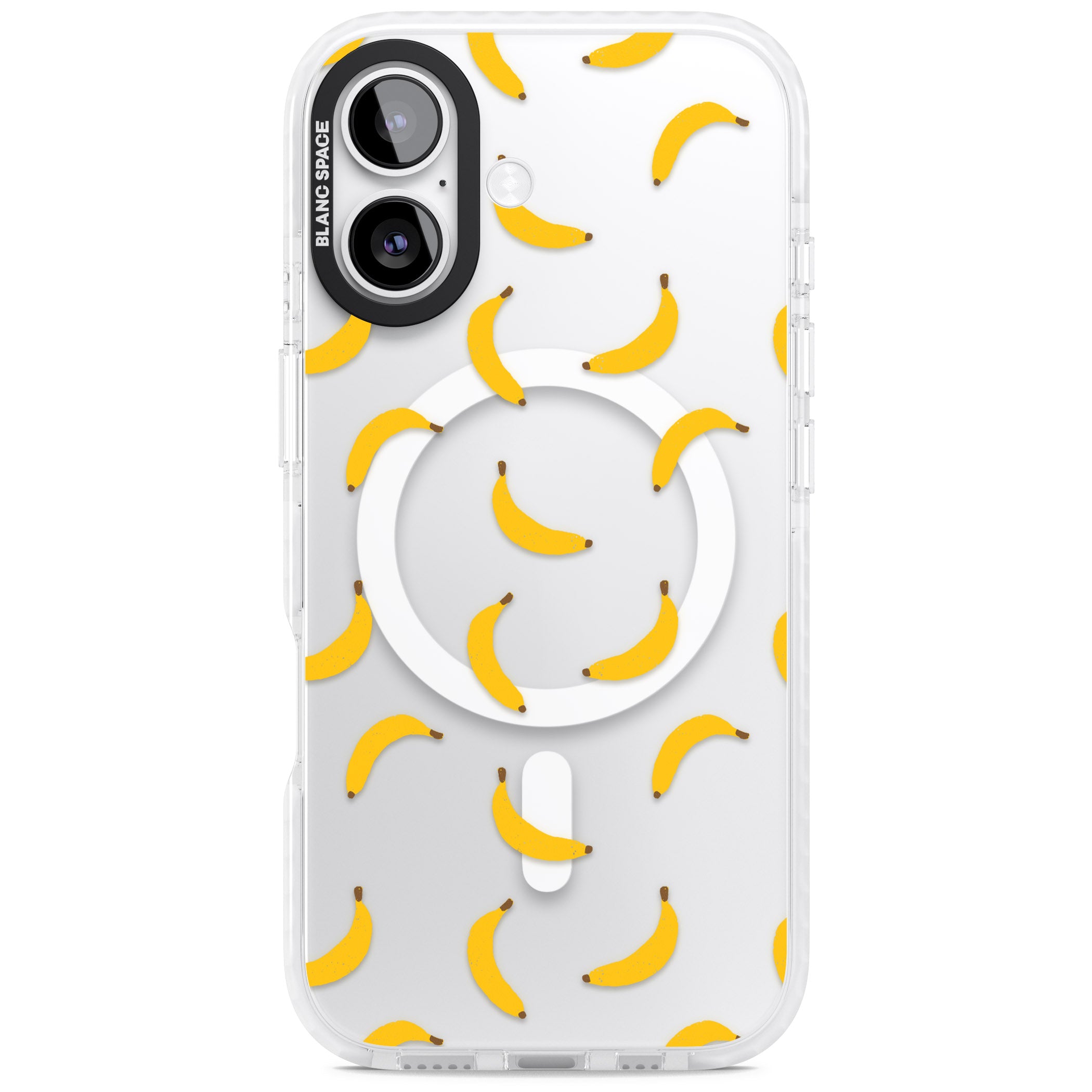 Banana Pattern iPhone 17 Impact Pro Clear Phone Case