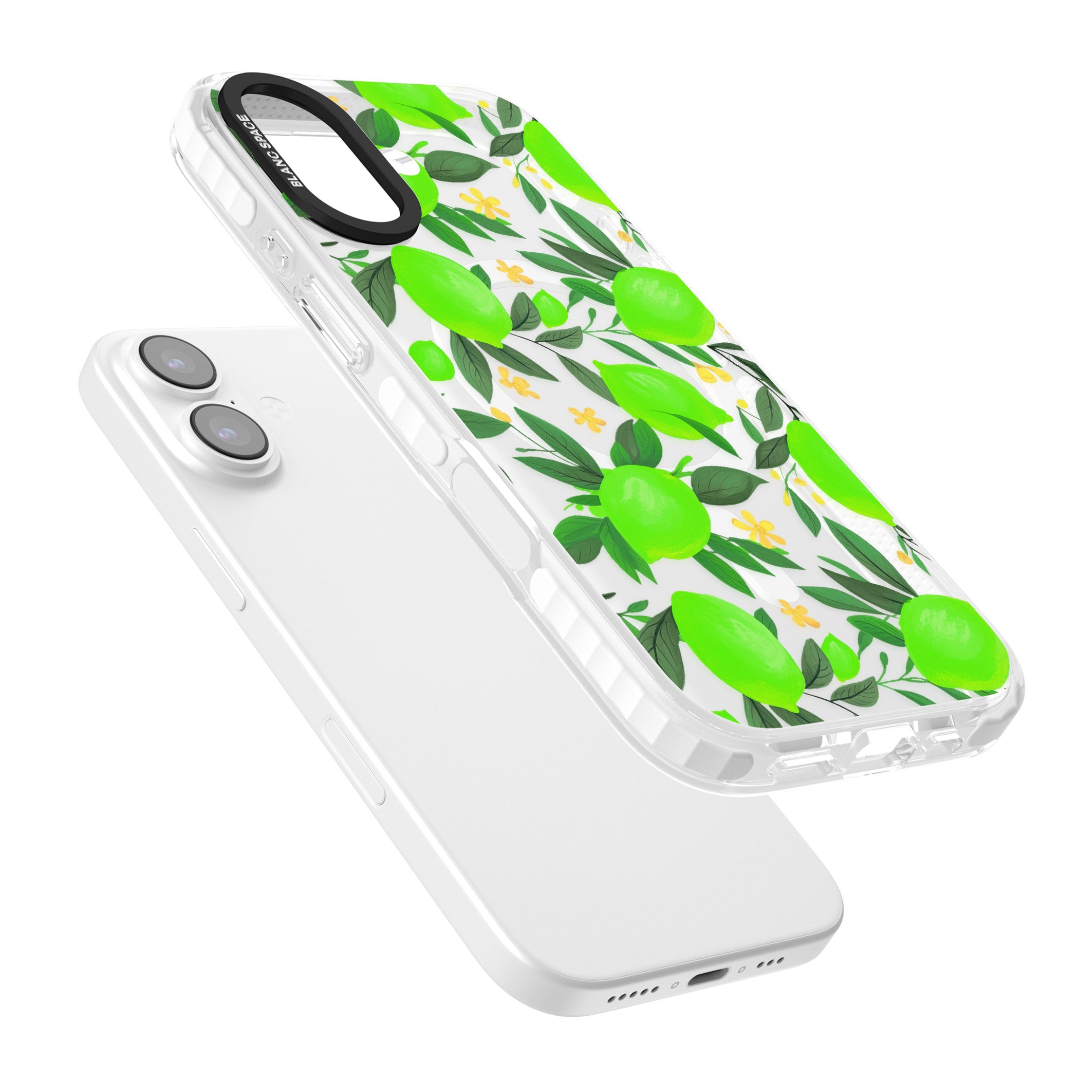Lime Pattern iPhone 17 Impact Pro Clear Phone Case Colours