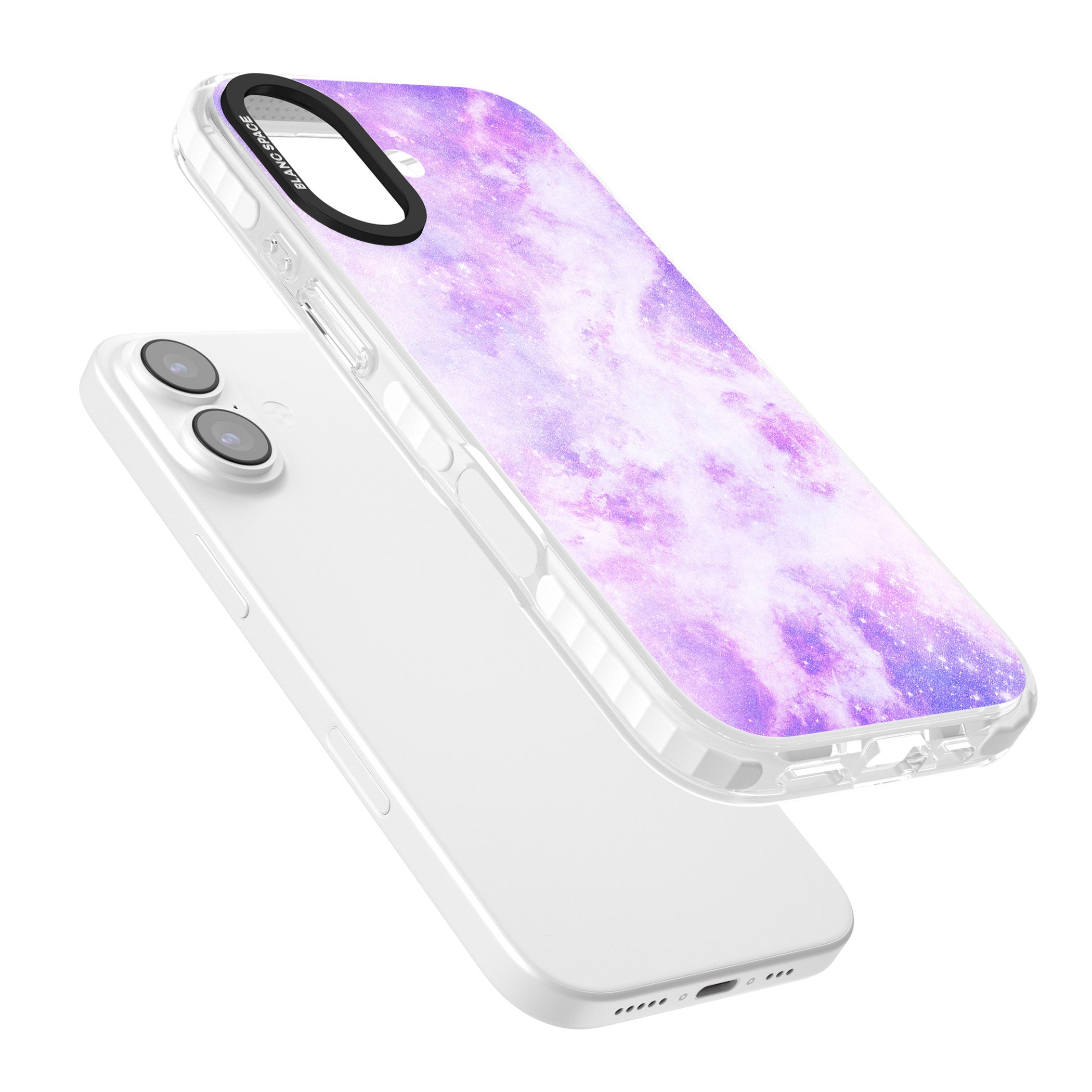Purple Galaxy Vibes iPhone 17 Impact Pro Clear Phone Case Colours