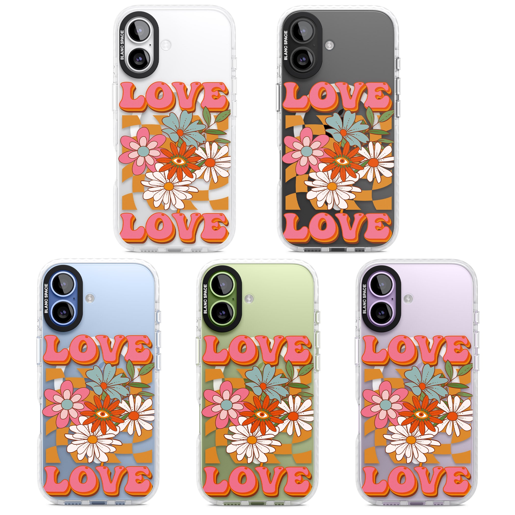 Love Bloom iPhone 17 Impact Pro Clear Phone Case APT Impact Protection