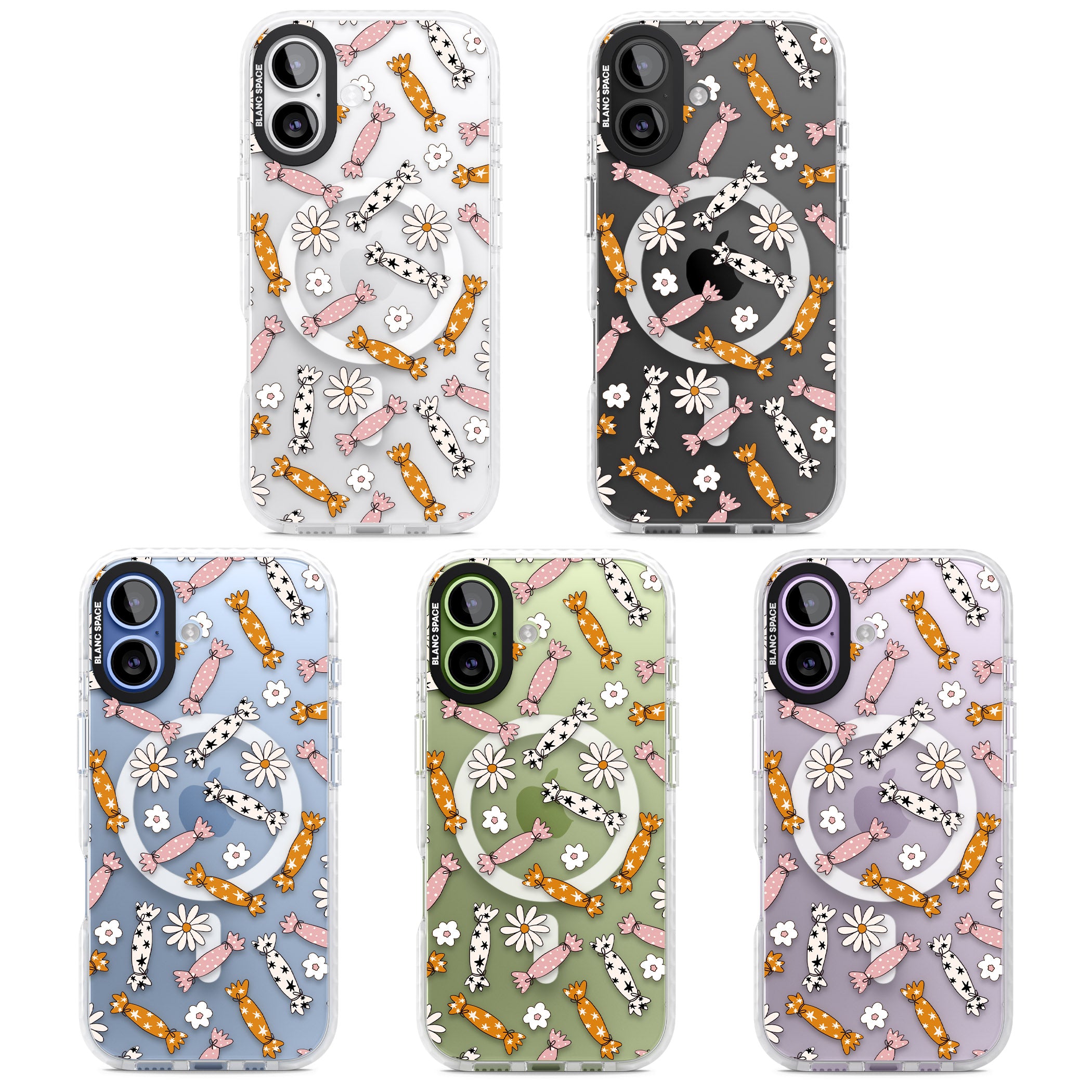Floral Candy iPhone 17 Impact Pro Clear Phone Case APT Impact Protection