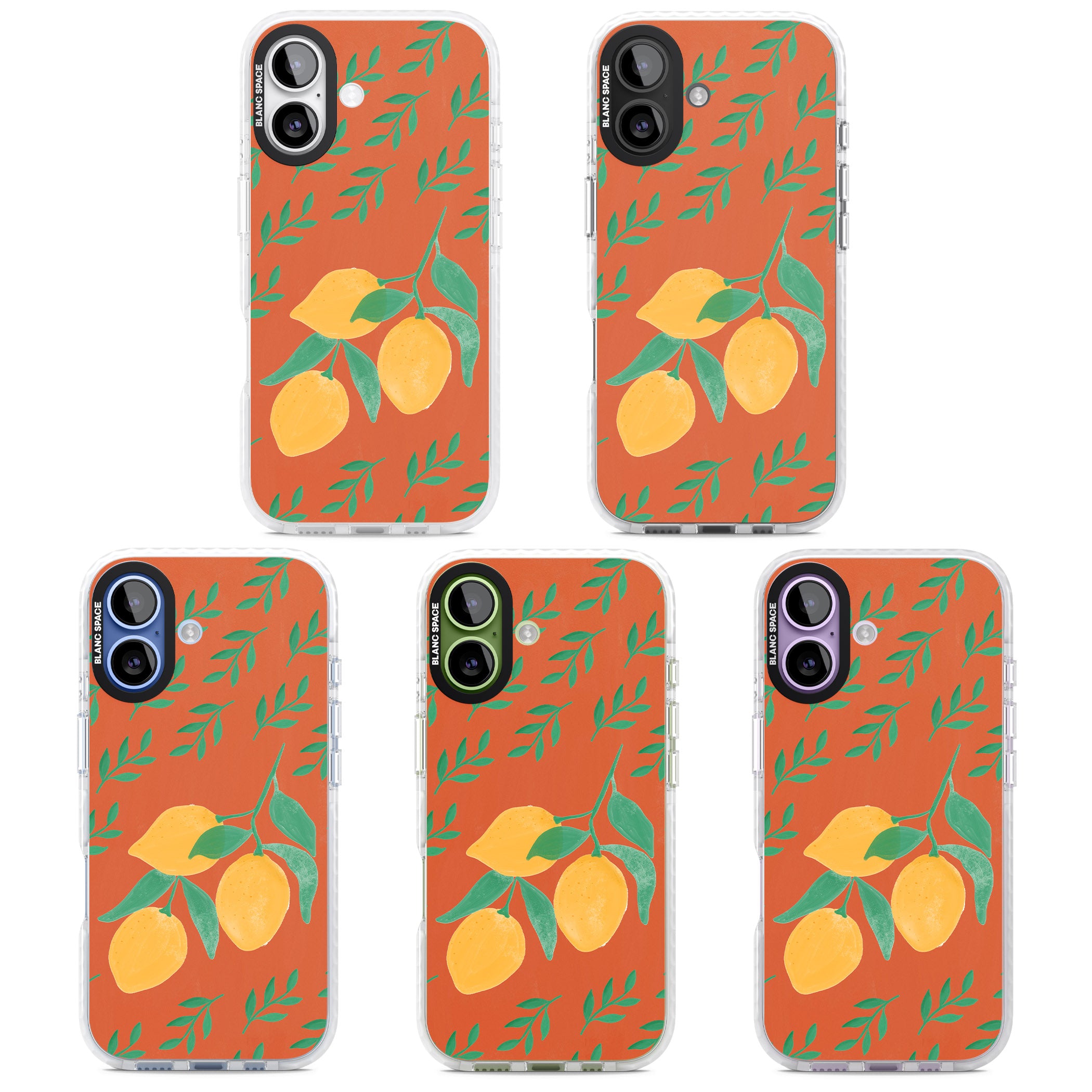 Tuscan Lemons iPhone 17 Impact Pro Clear Phone Case APT Impact Protection
