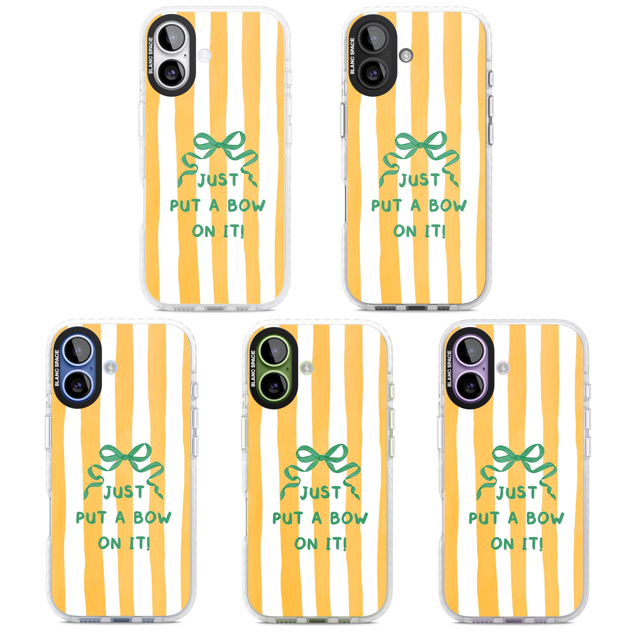 Just Put a Bow On It iPhone 17 Impact Pro Clear Phone Case APT Impact Protection