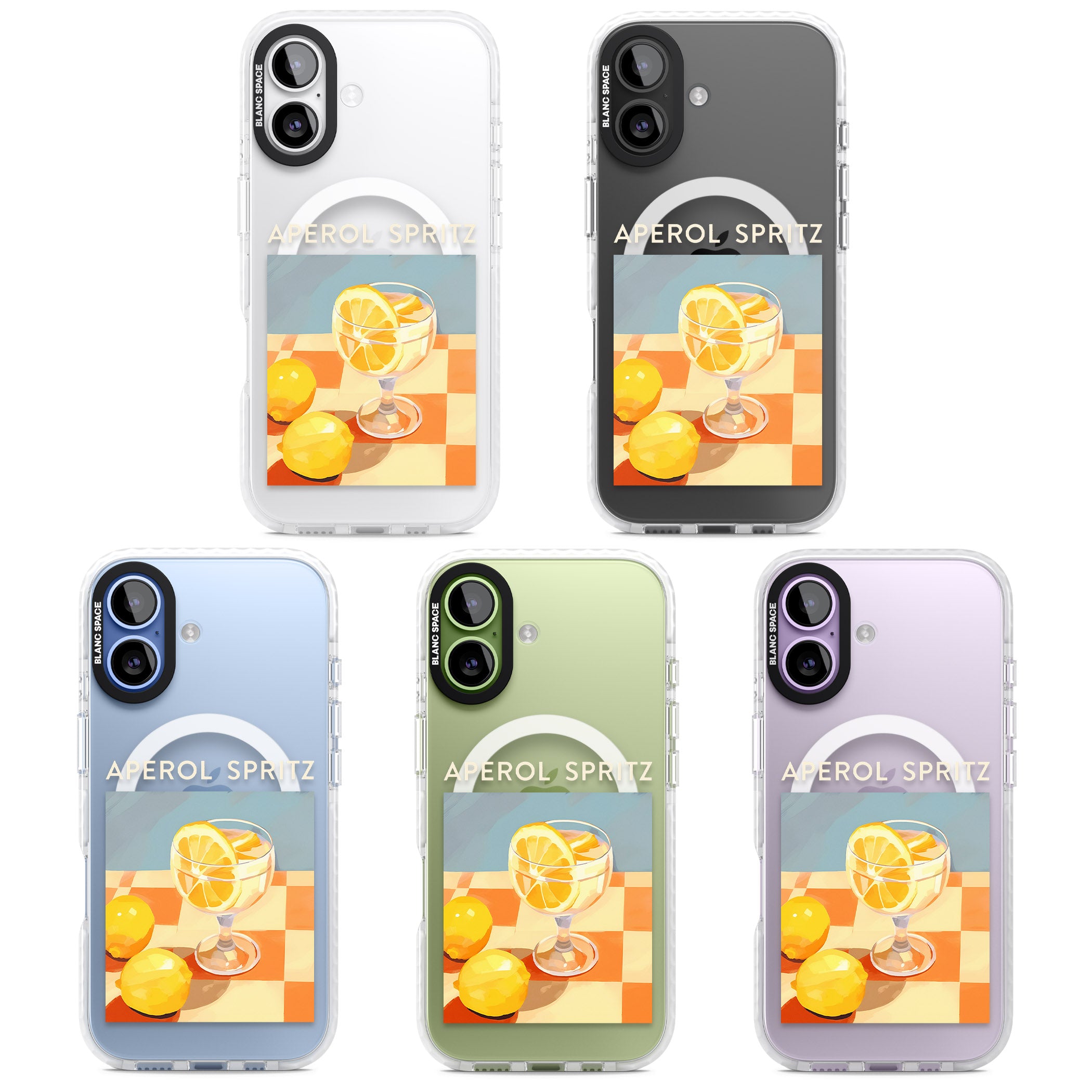 Lemon Spritz iPhone 17 Impact Pro Clear Phone Case APT Impact Protection