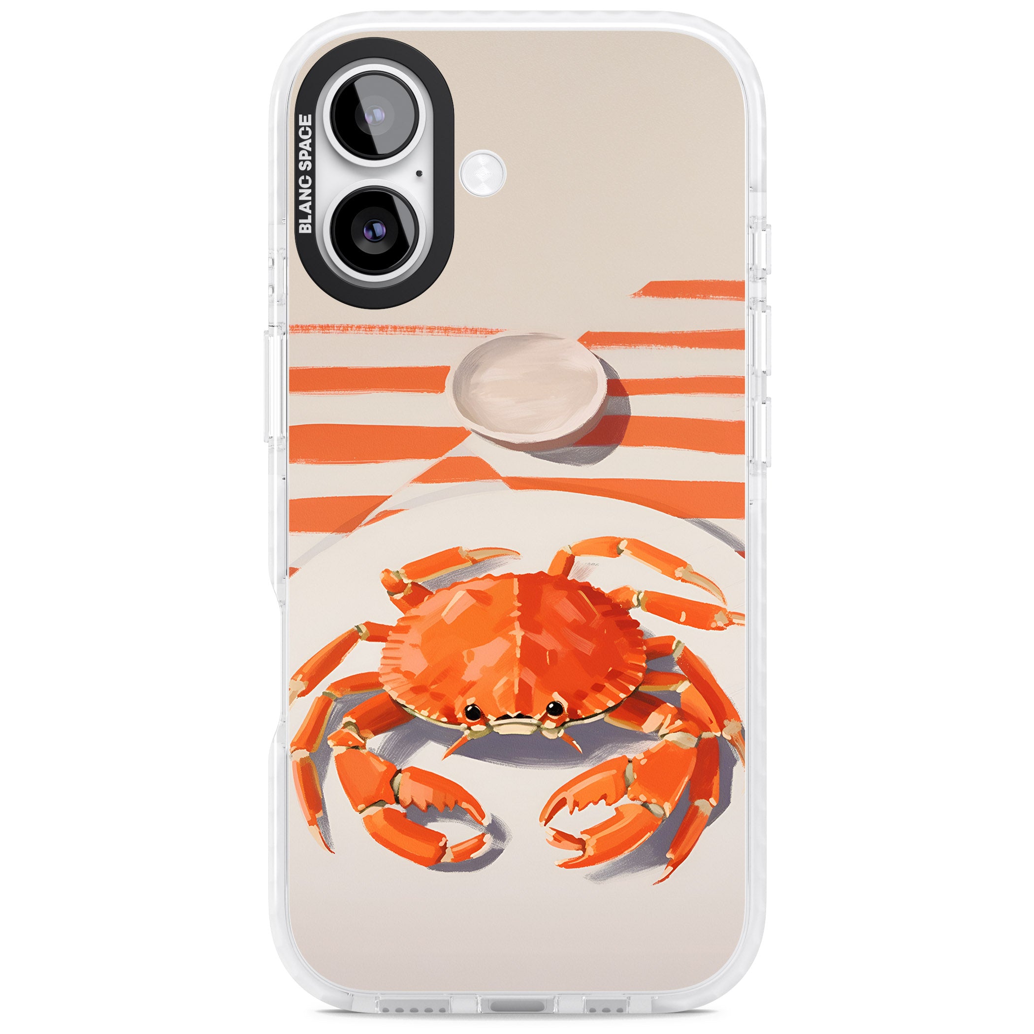 Beach Crab iPhone 17 Impact Pro Clear Phone Case