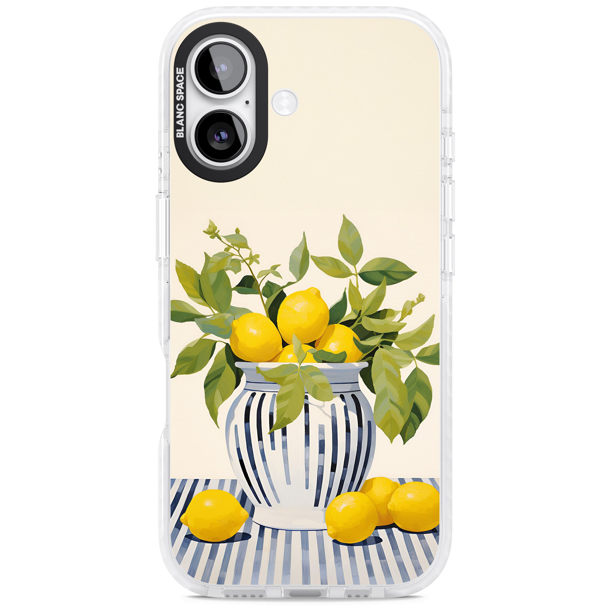 Lemon Plant Vase iPhone 17 Impact Pro Clear Phone Case