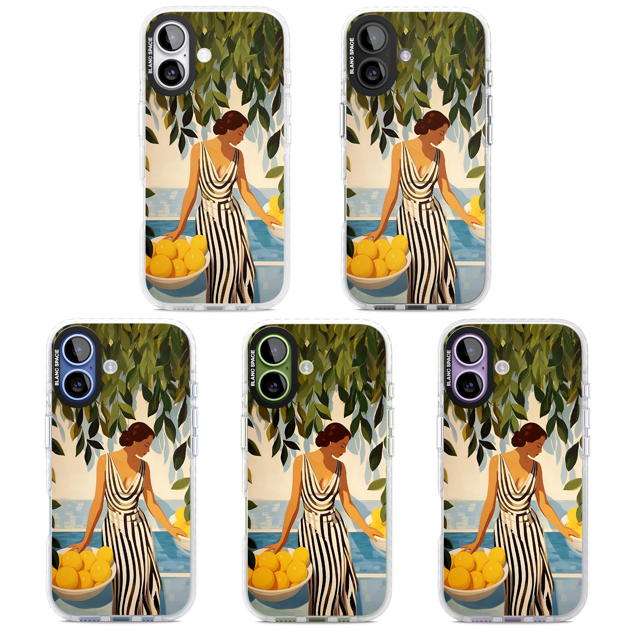 Lemon Picking iPhone 17 Impact Pro Clear Phone Case APT Impact Protection