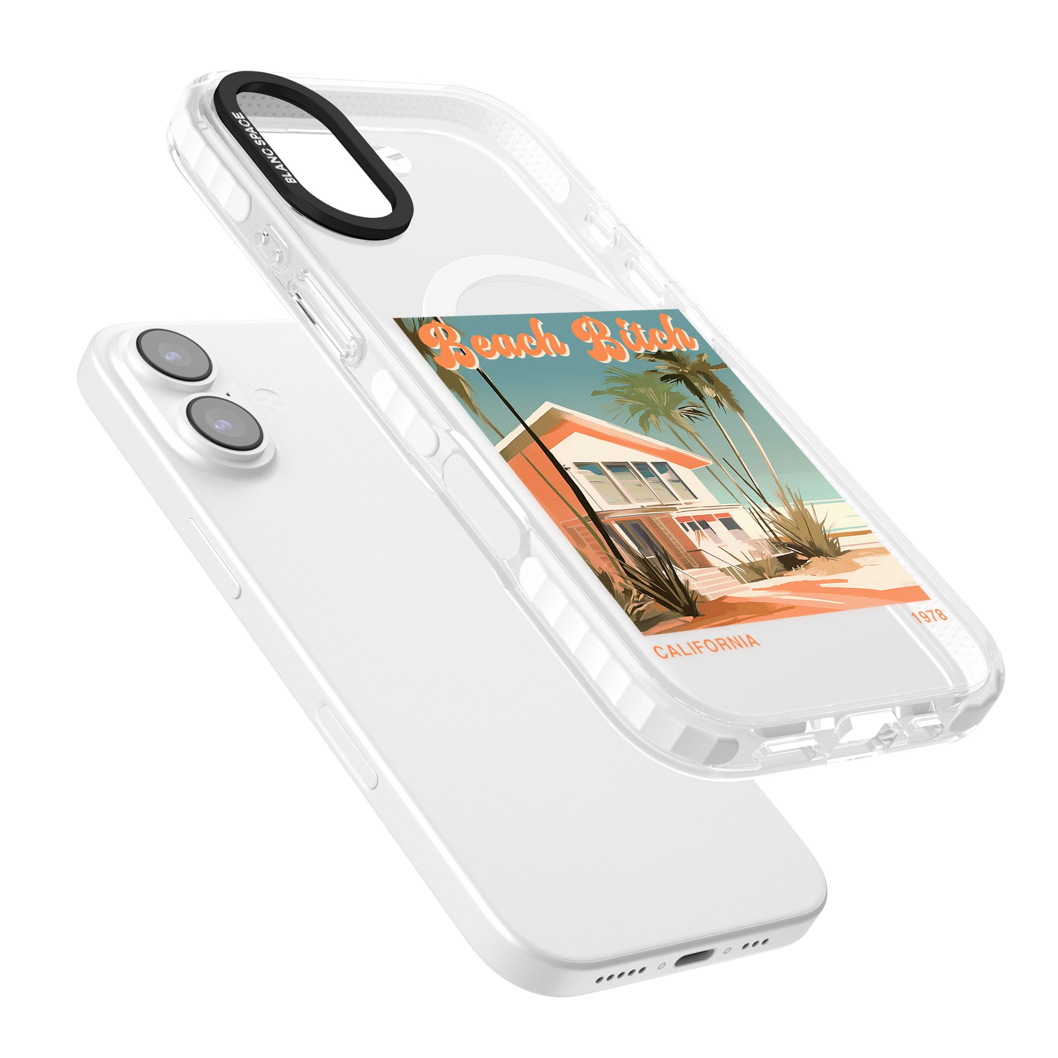 Beach B*tch iPhone 17 Impact Pro Clear Phone Case Colours