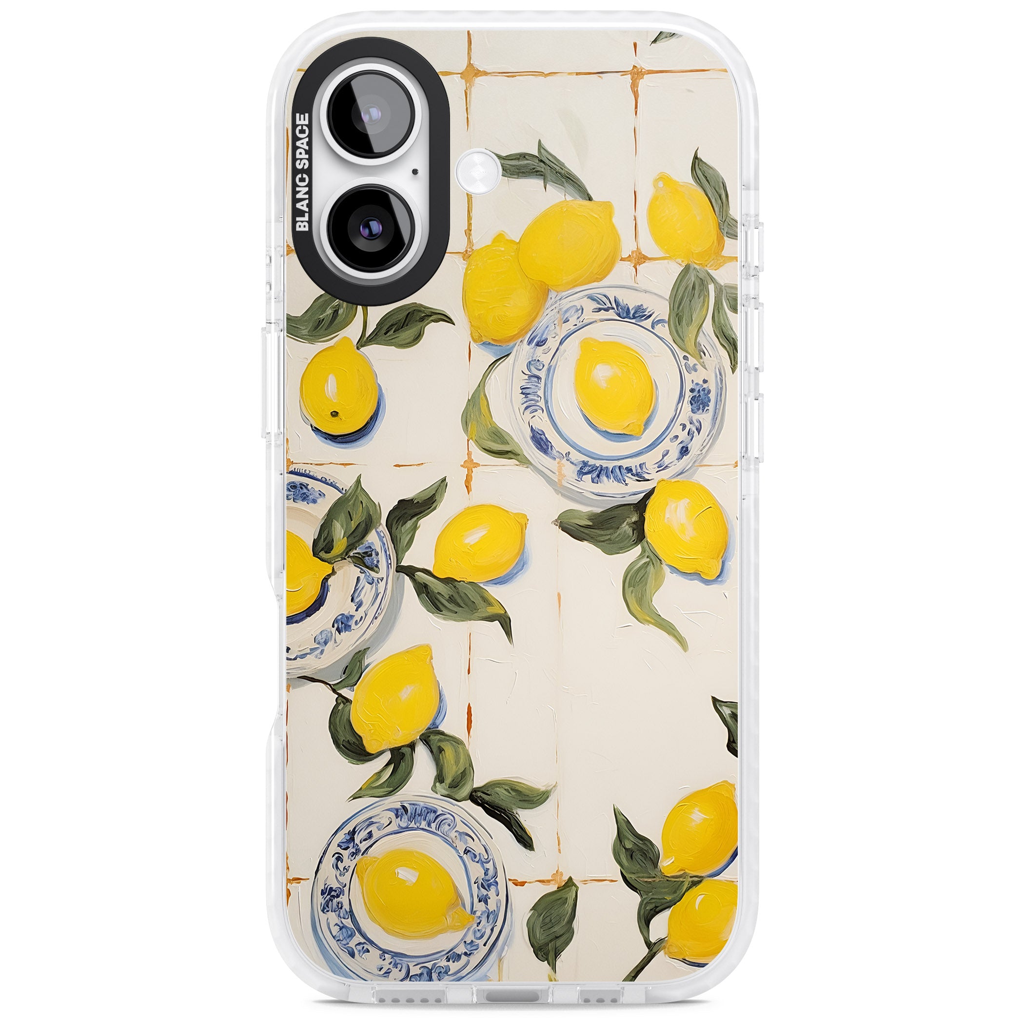 Lemons & Porcelain iPhone 17 Impact Pro Clear Phone Case