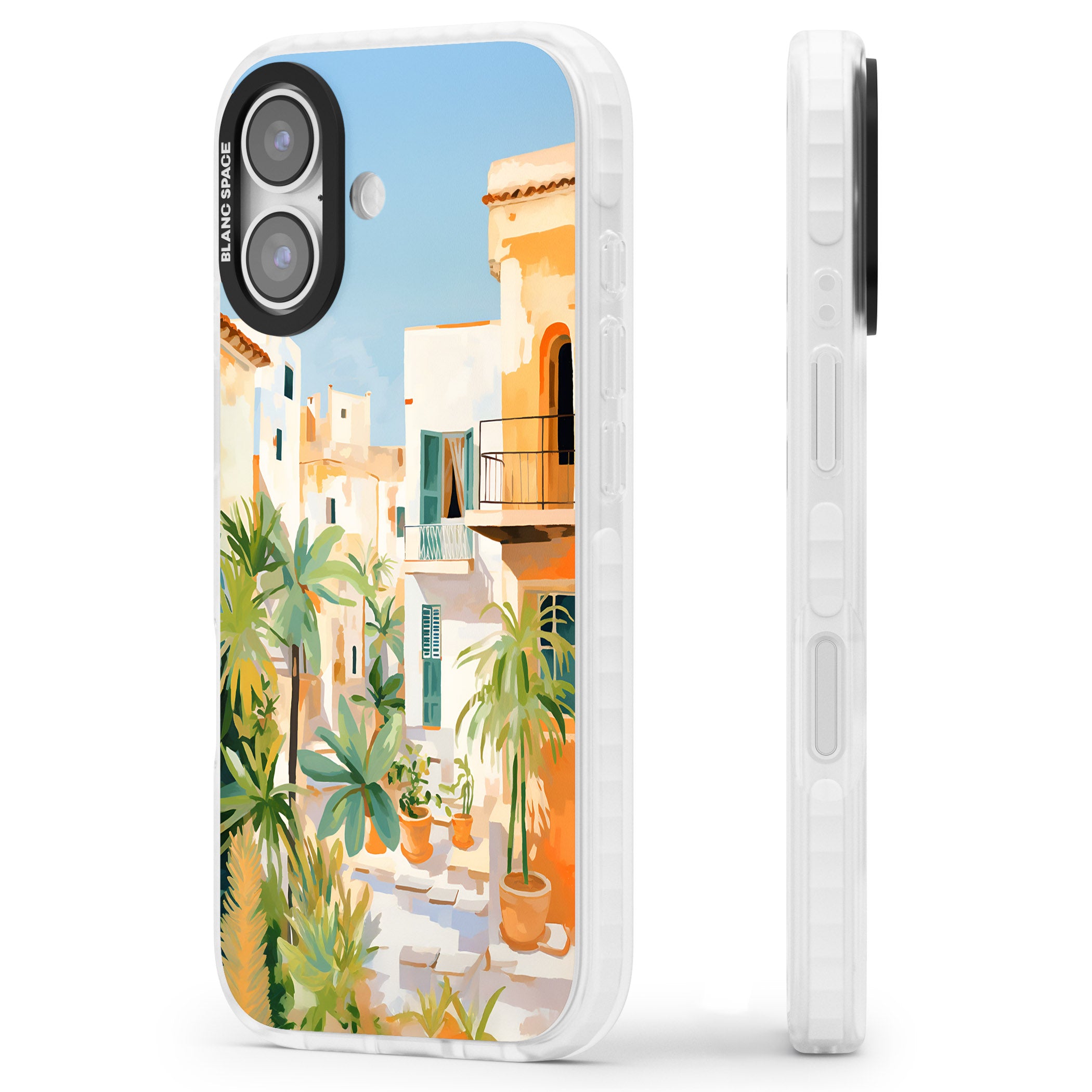 Italian Vicoli iPhone 17 Impact Pro Clear Phone Case Side Profile
