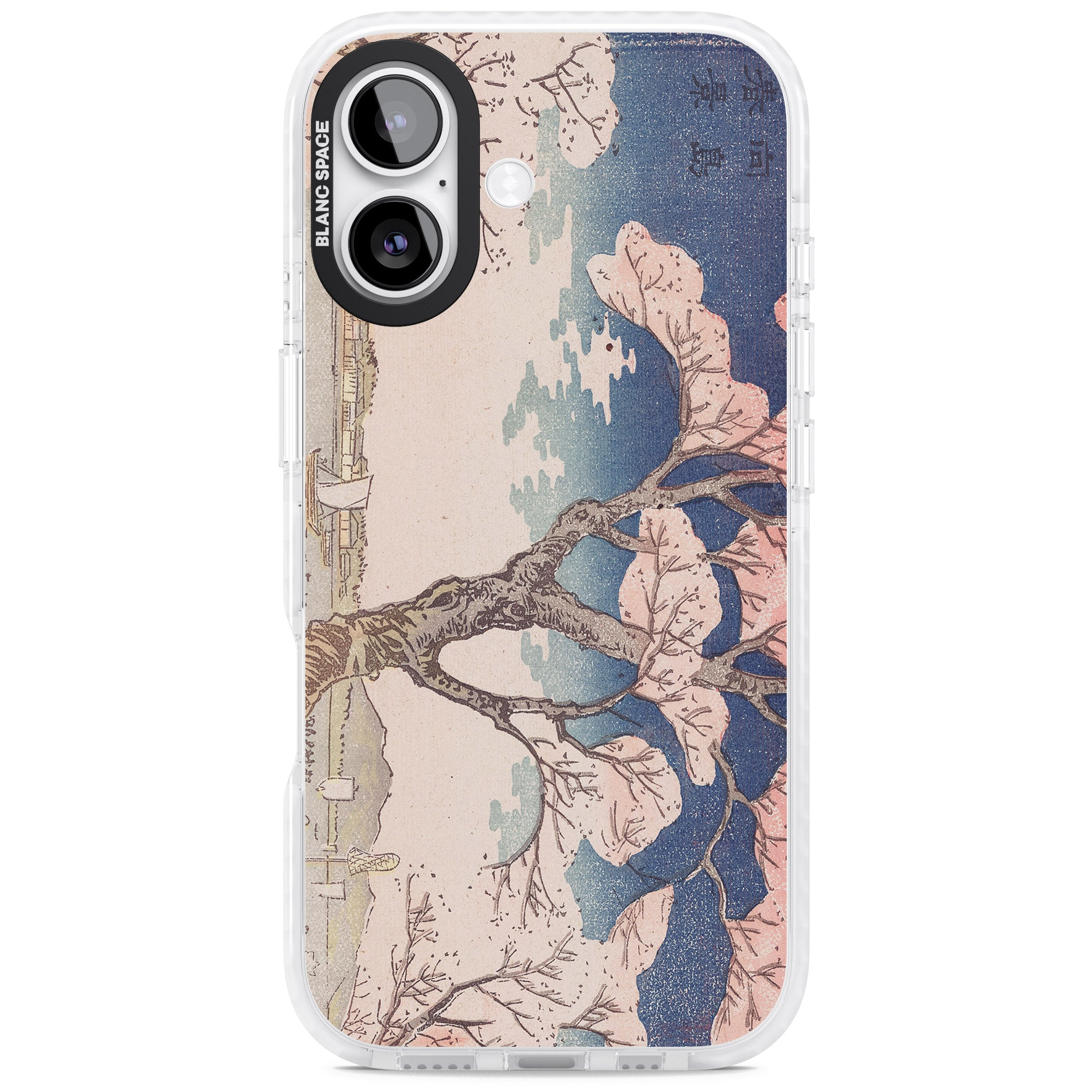 Vintage Japanese Illustrations Cherry Tree iPhone 17 Impact Pro Clear Phone Case