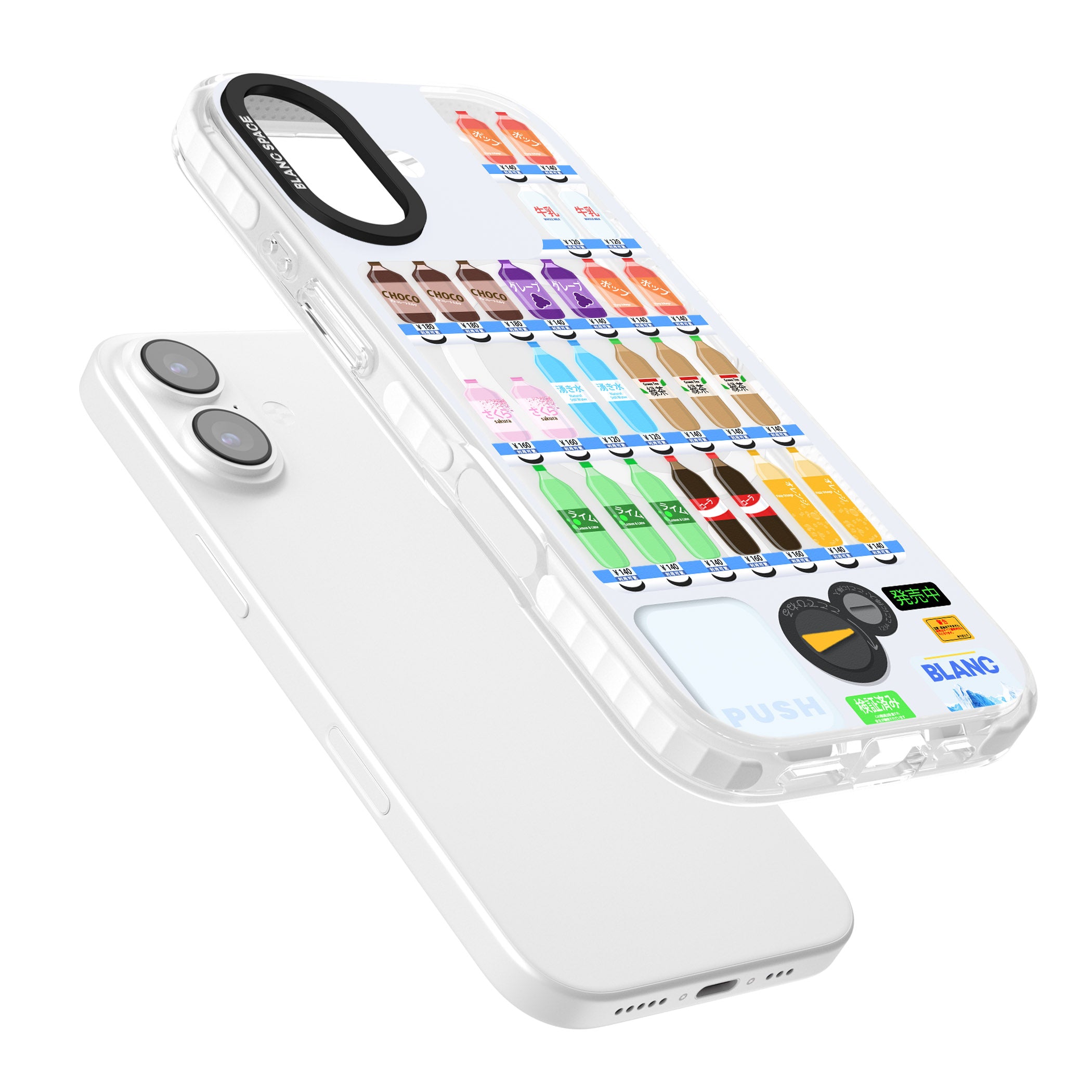 Japanese Vending Machine iPhone 17 Impact Pro Clear Phone Case Colours